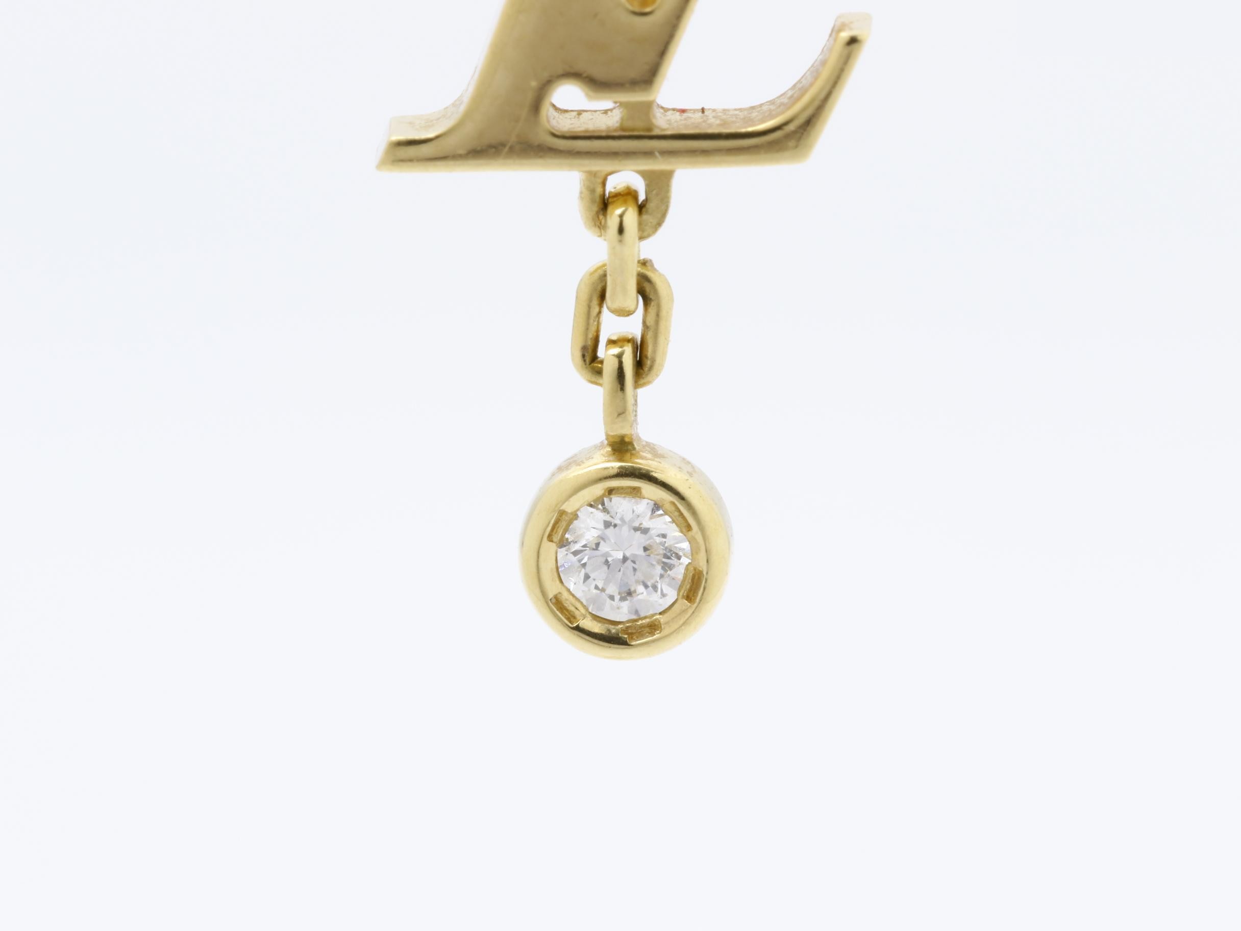 Idylle Blossom Earrings J16154 Au750YG Diamond 1.2g — view 2