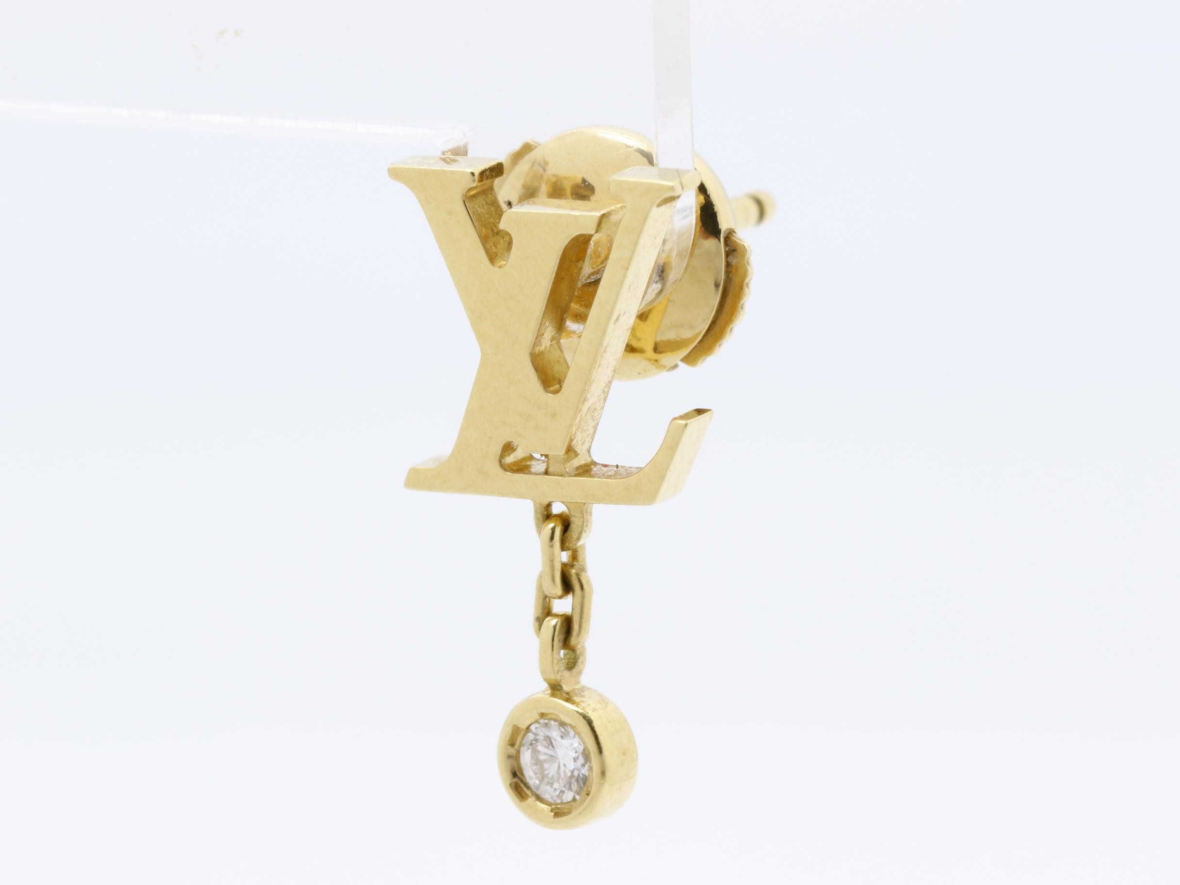 Idylle Blossom Earrings J16154 Au750YG Diamond 1.2g — view 3