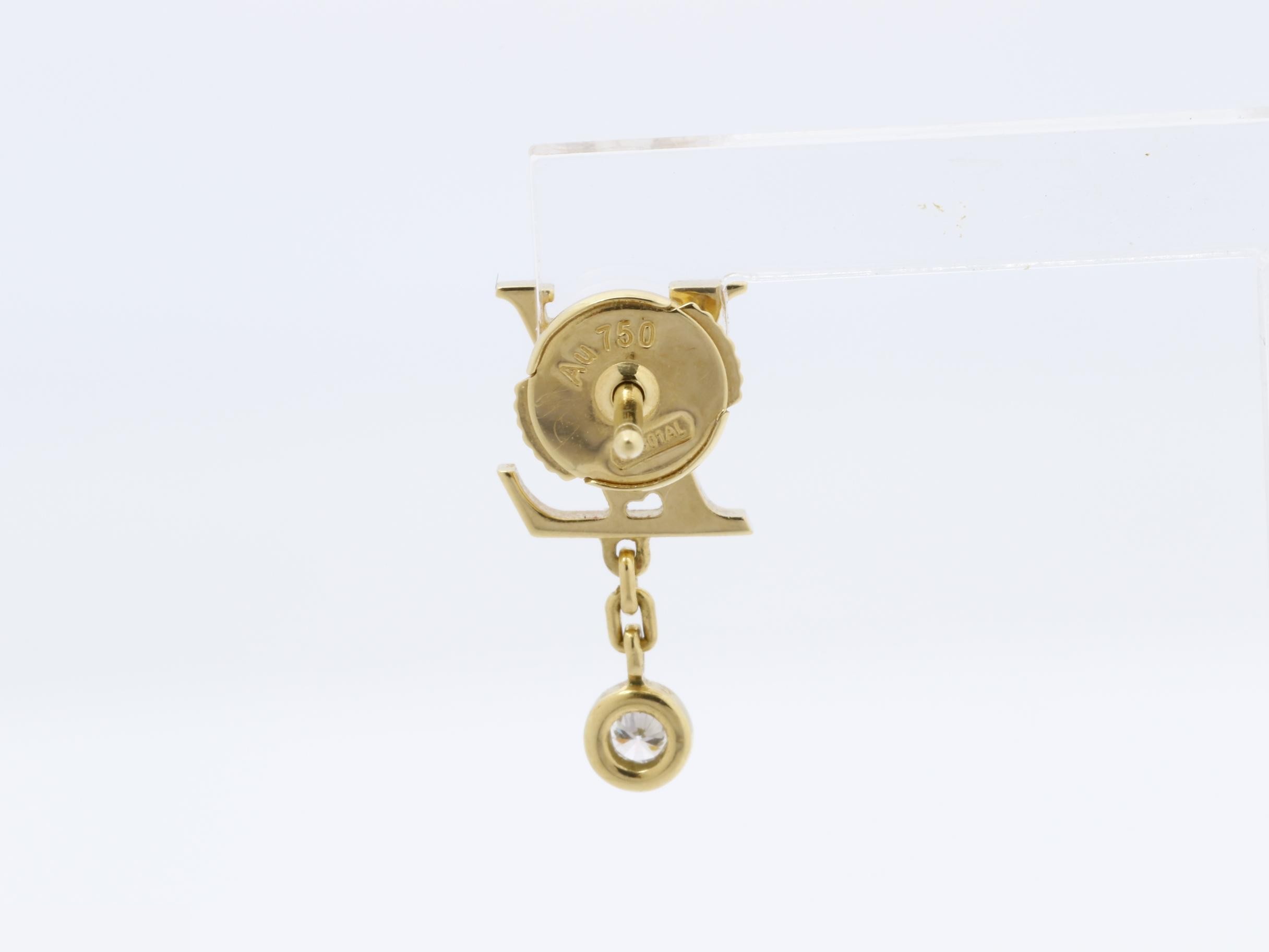 Idylle Blossom Earrings J16154 Au750YG Diamond 1.2g — view 4