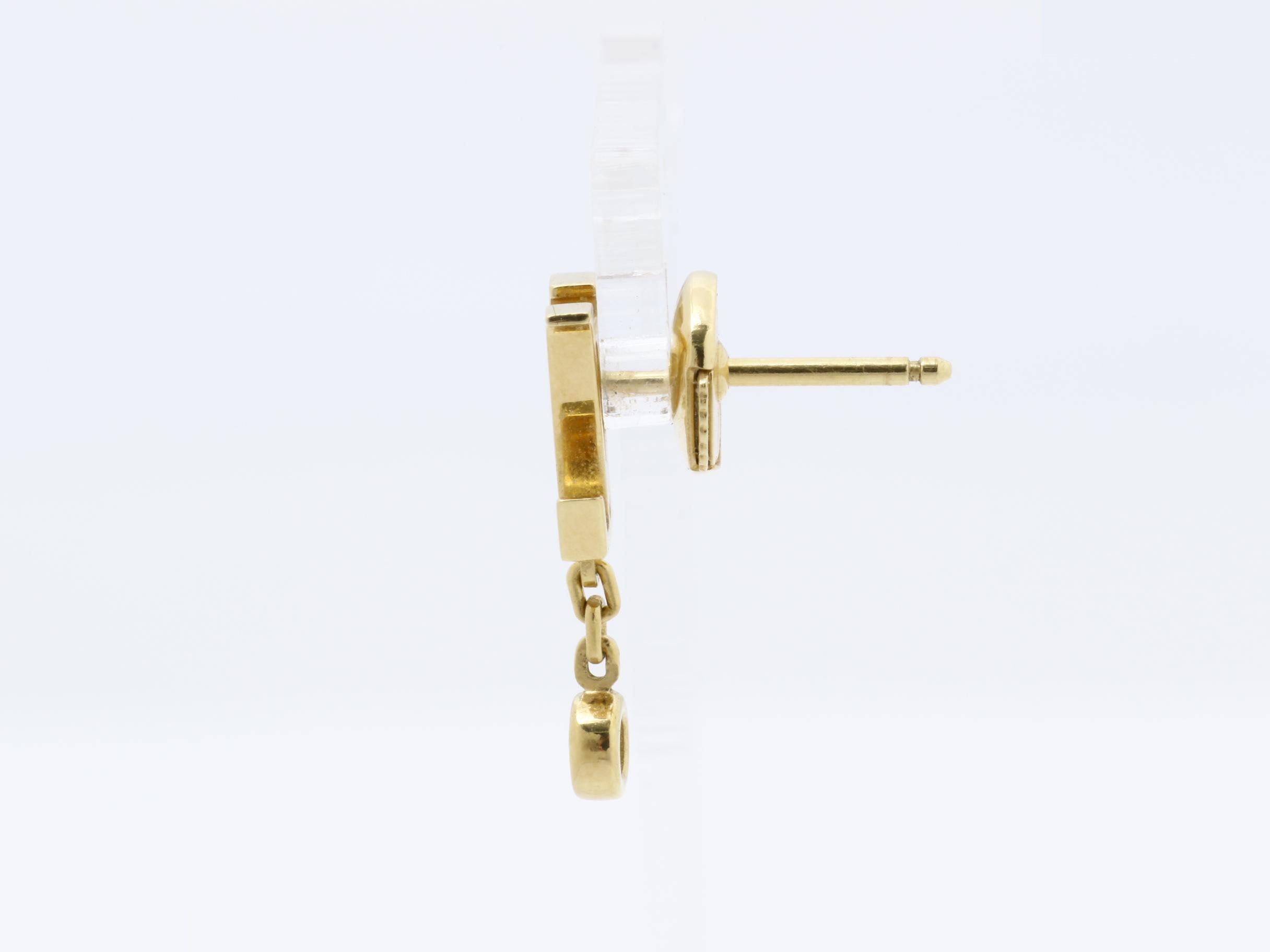 Idylle Blossom Earrings J16154 Au750YG Diamond 1.2g — view 5