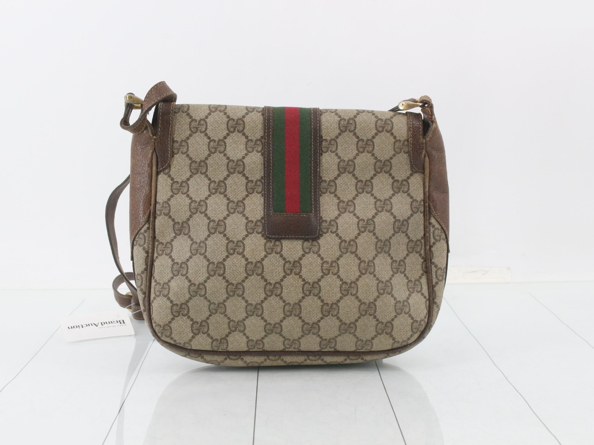 Vintage Gucci shoulder bag, Sherry, flap. — view 2