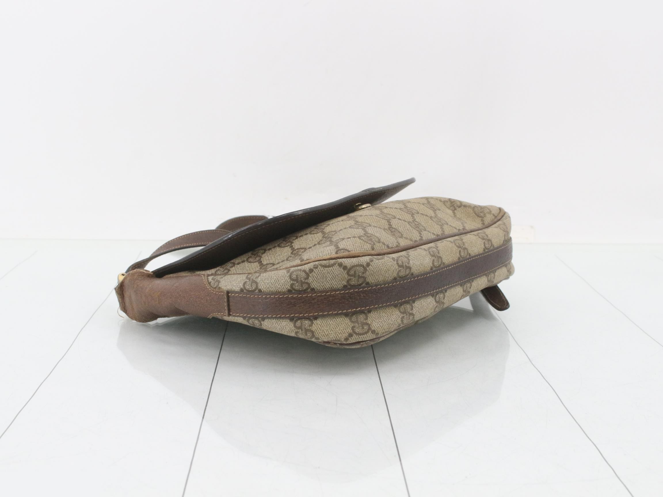 Vintage Gucci shoulder bag, Sherry, flap. — view 5