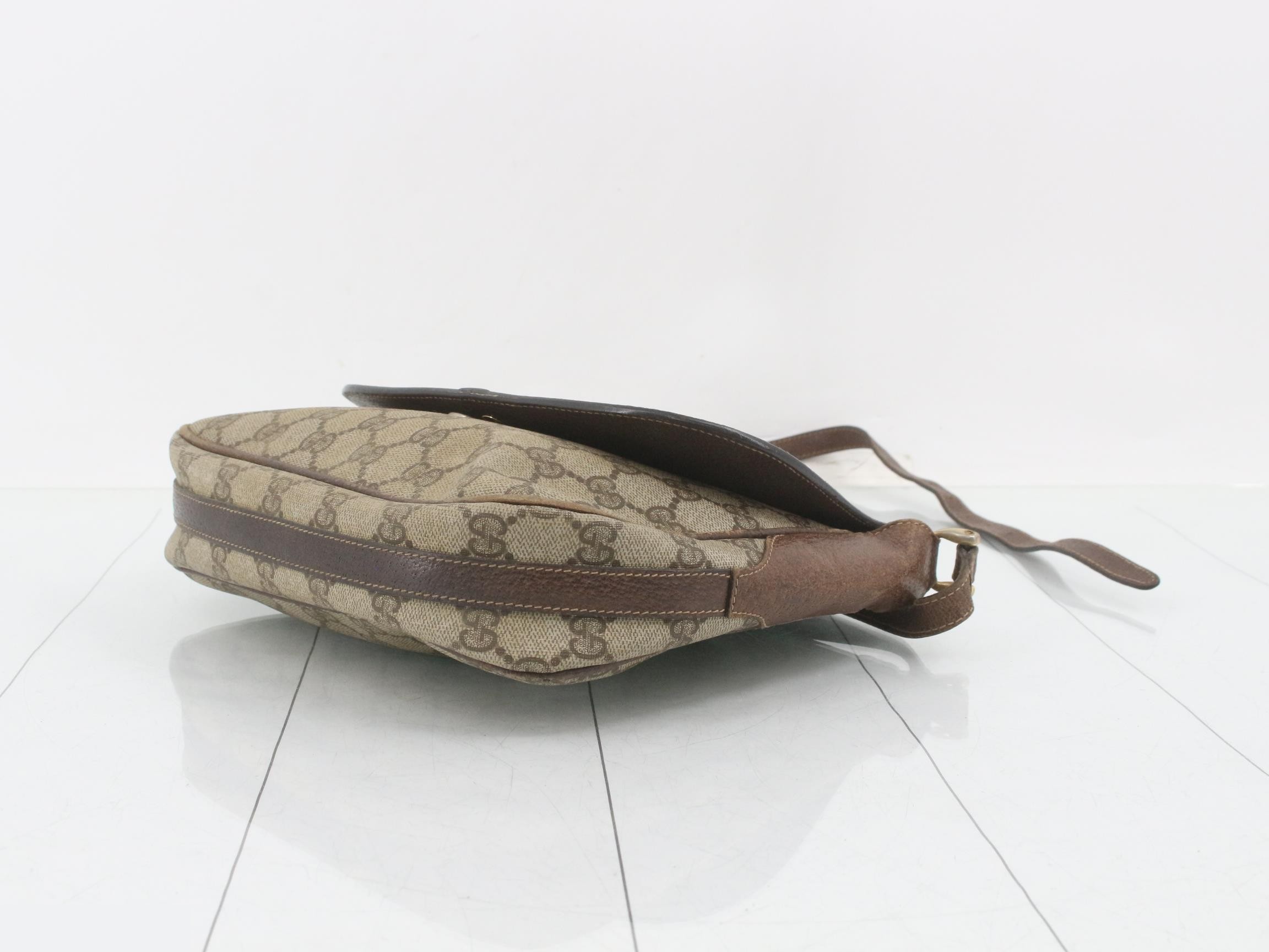 Vintage Gucci shoulder bag, Sherry, flap. — view 6