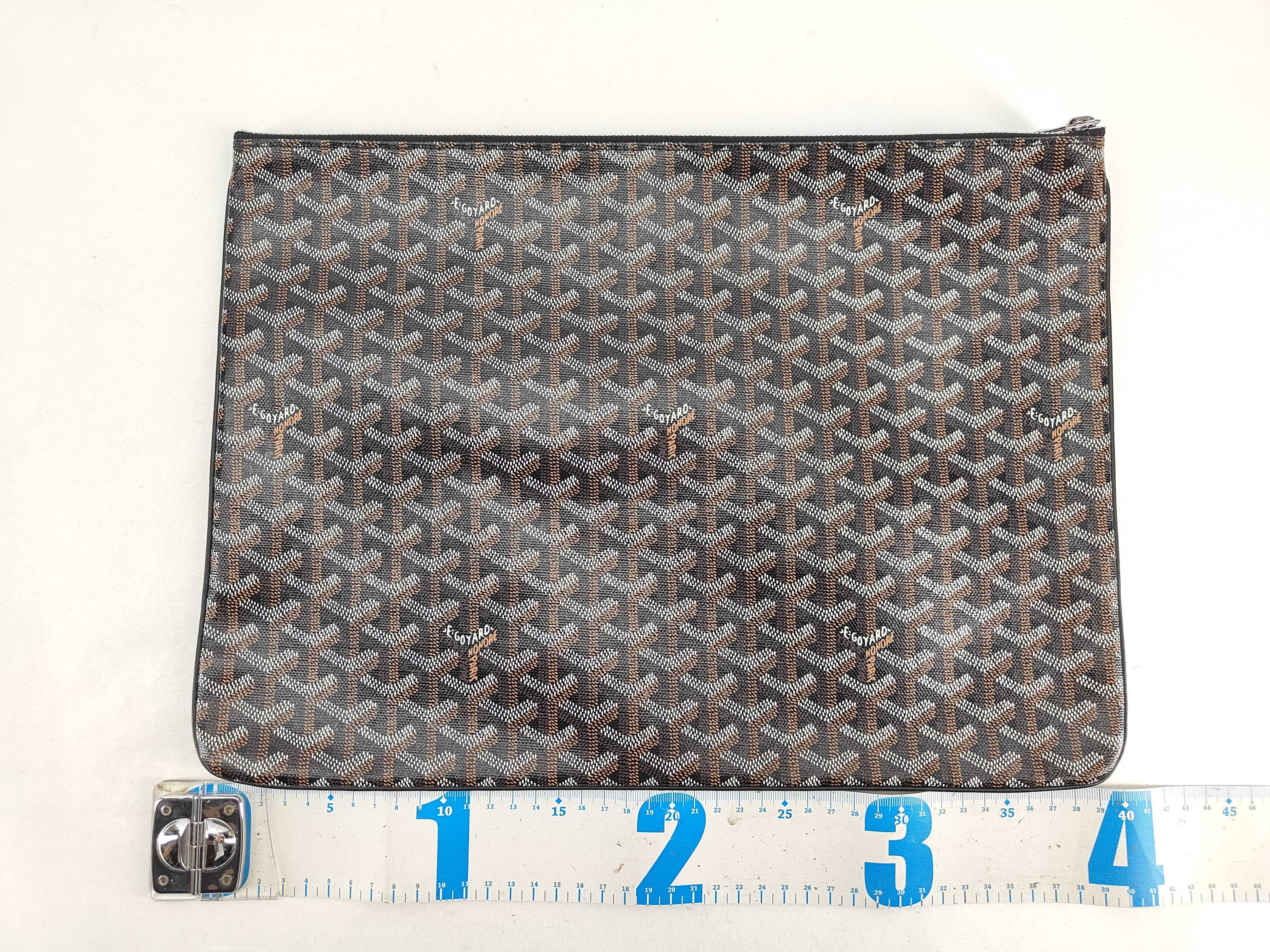 Sena GM PVC Clutch Bag, Brown — view 2