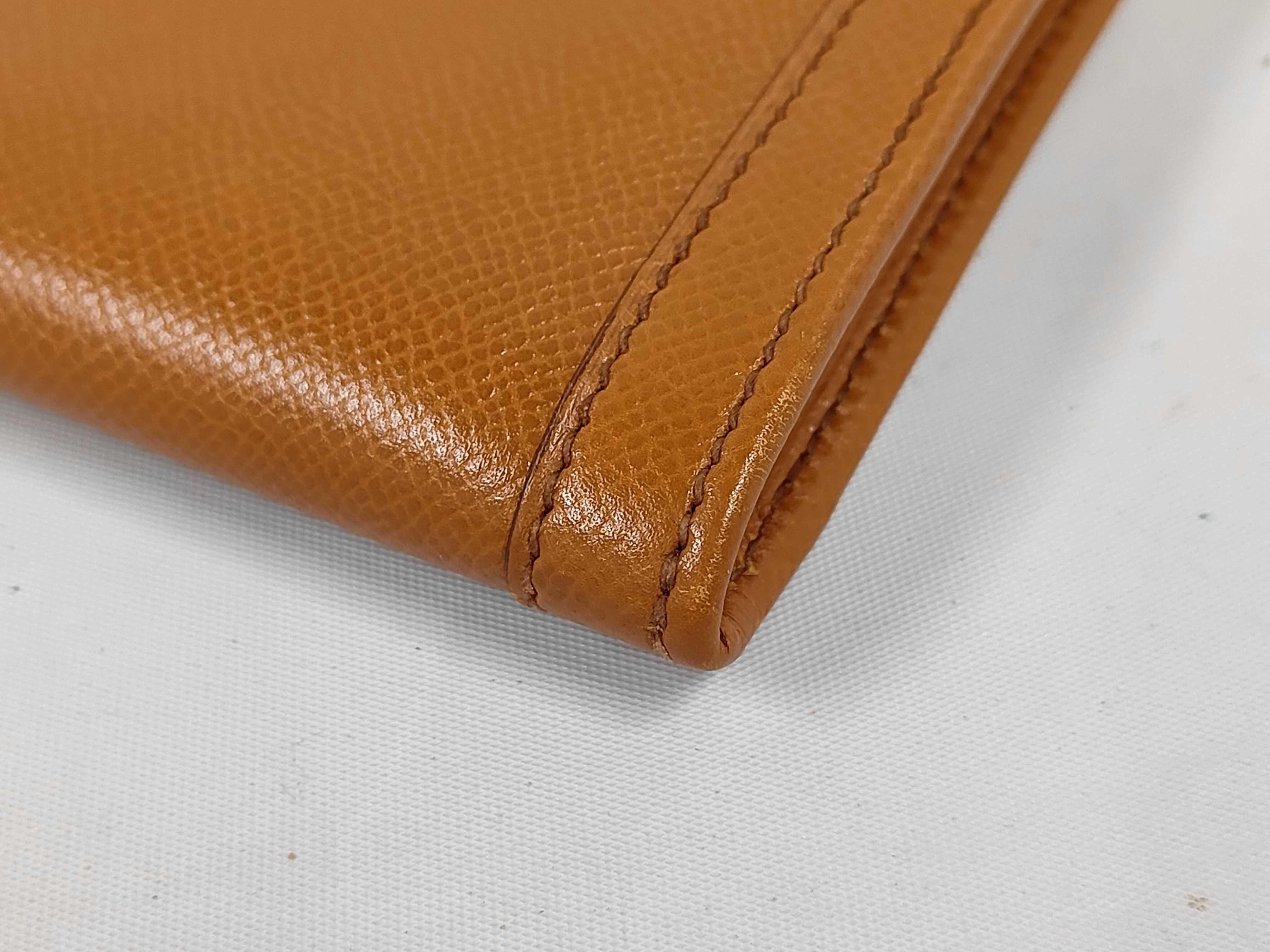 Jige PM Courchevel Gold Clutch Bag (Size S) — view 4