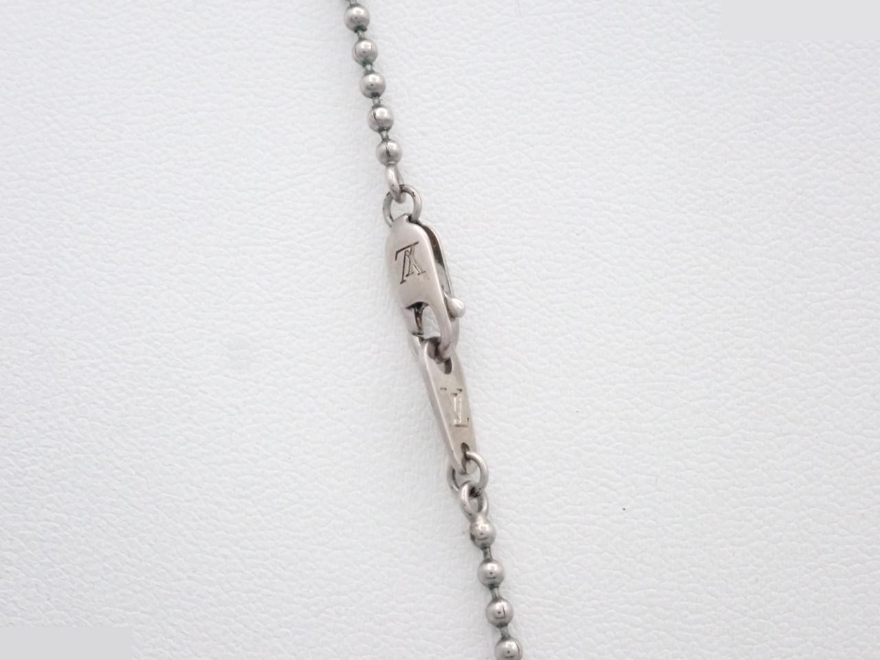 Dog tag necklace, silver, neck circumference approximately 74cm — view 3