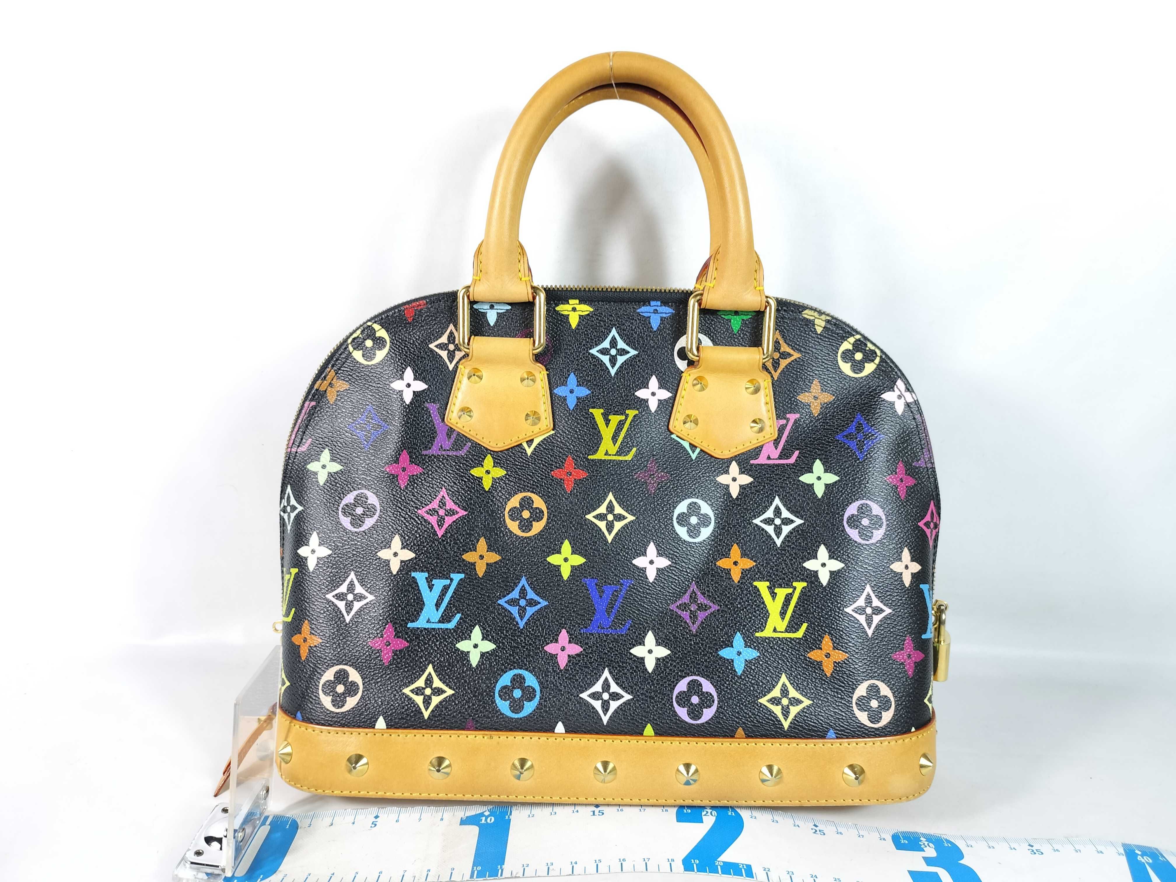 Monogram Multicolor Louis Vuitton Alma Black Multicolor Handbag — view 2