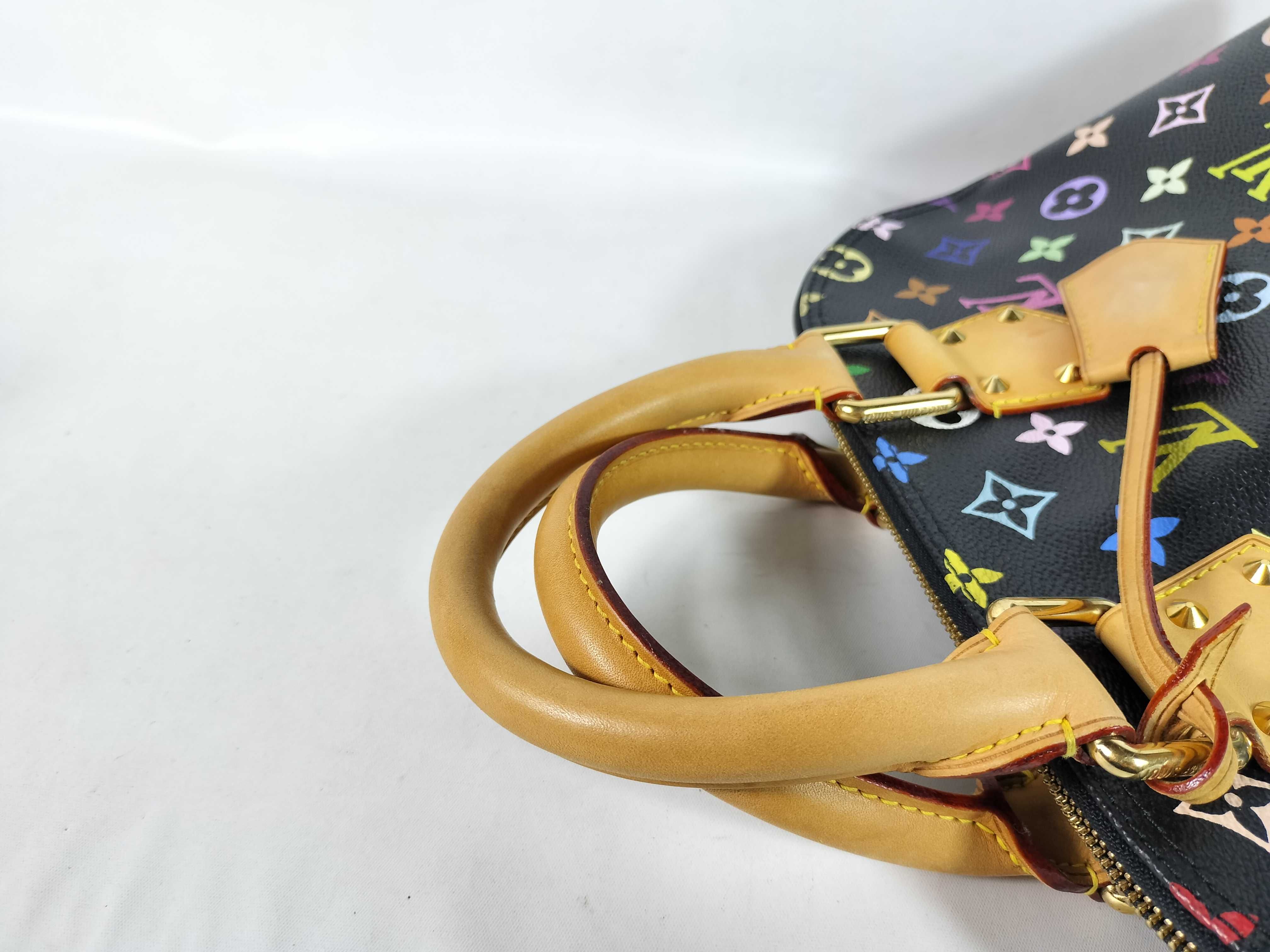 Monogram Multicolor Louis Vuitton Alma Black Multicolor Handbag — view 3
