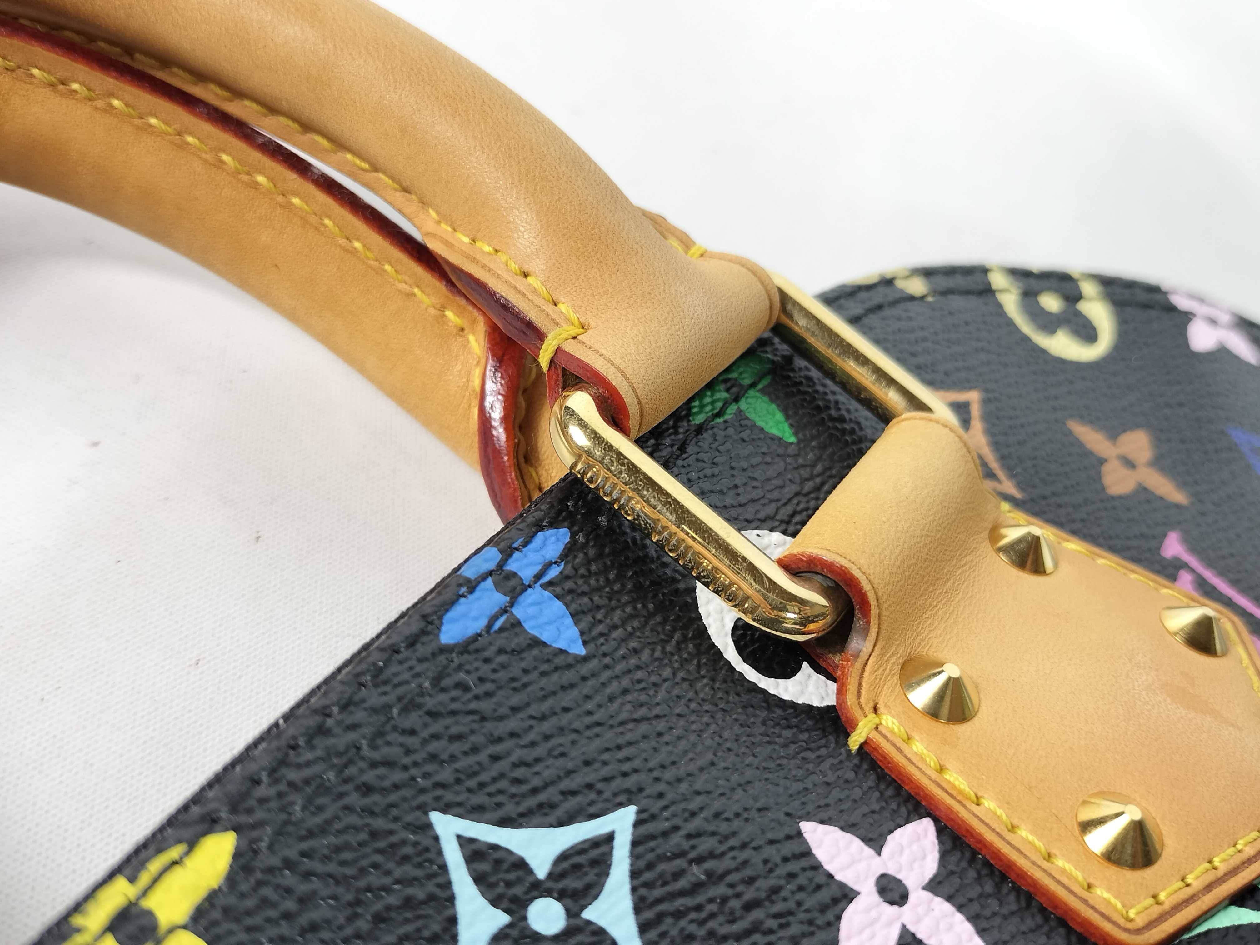 Monogram Multicolor Louis Vuitton Alma Black Multicolor Handbag — view 4