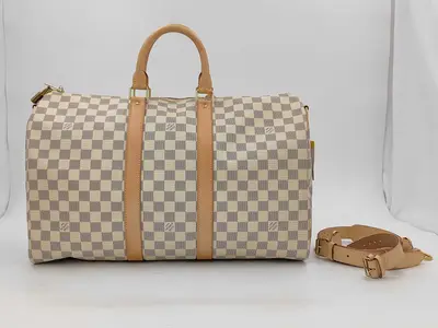 Damier Azur N48223 Keepall Bandoulière 45 Boston Bag