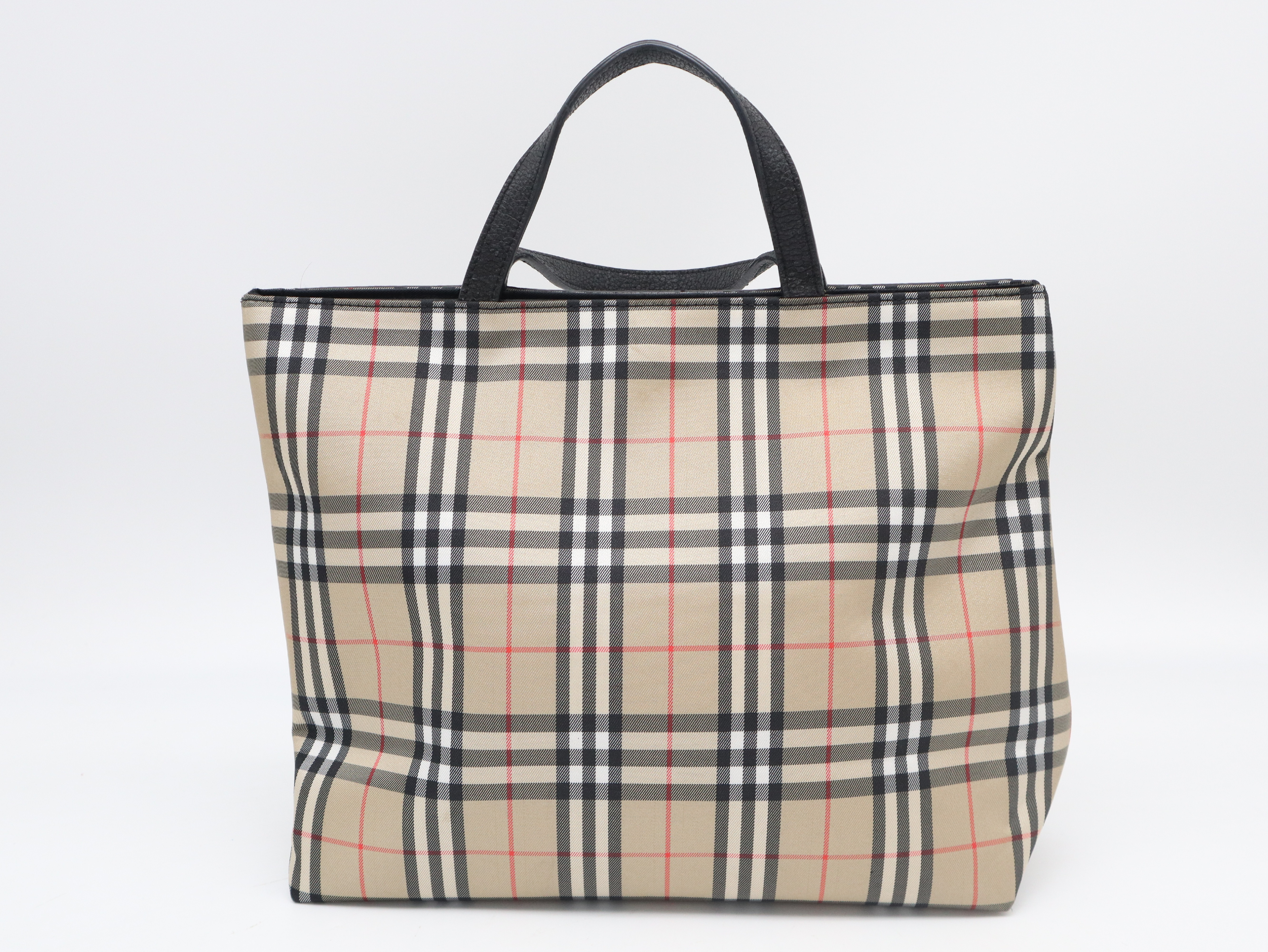 Nova Check Tote Bag, Black Tote Bag — view 2