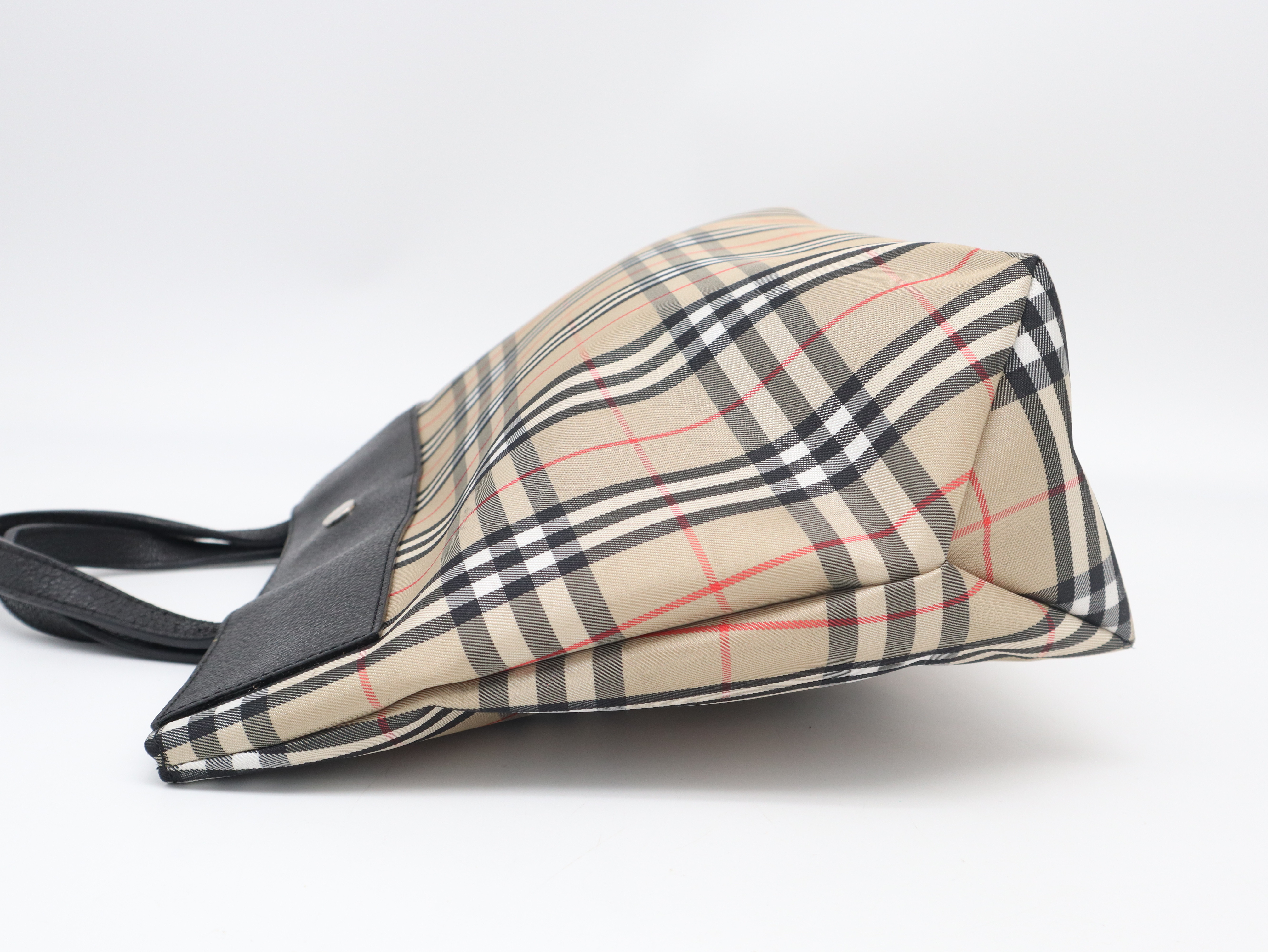 Nova Check Tote Bag, Black Tote Bag — view 3