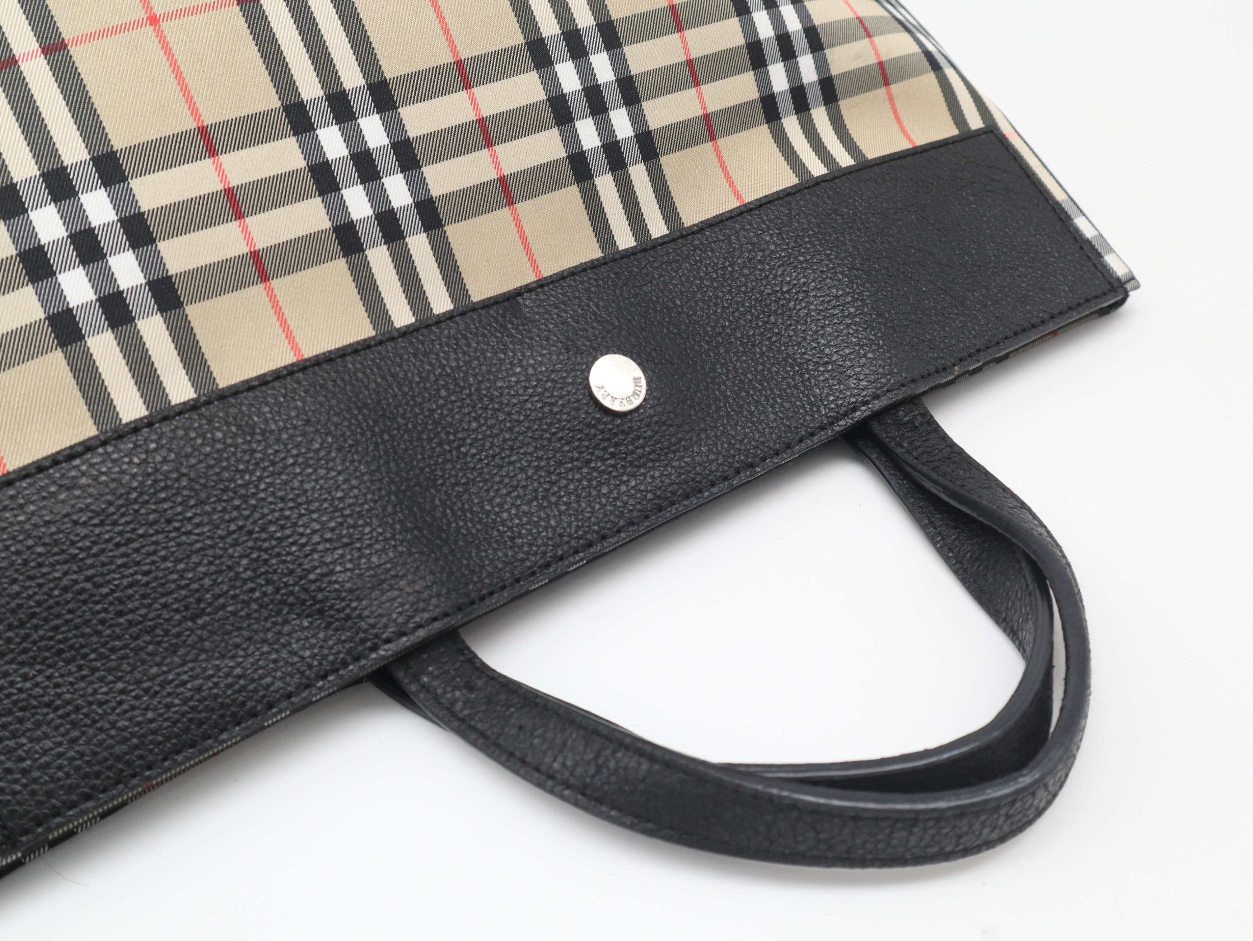 Nova Check Tote Bag, Black Tote Bag — view 6
