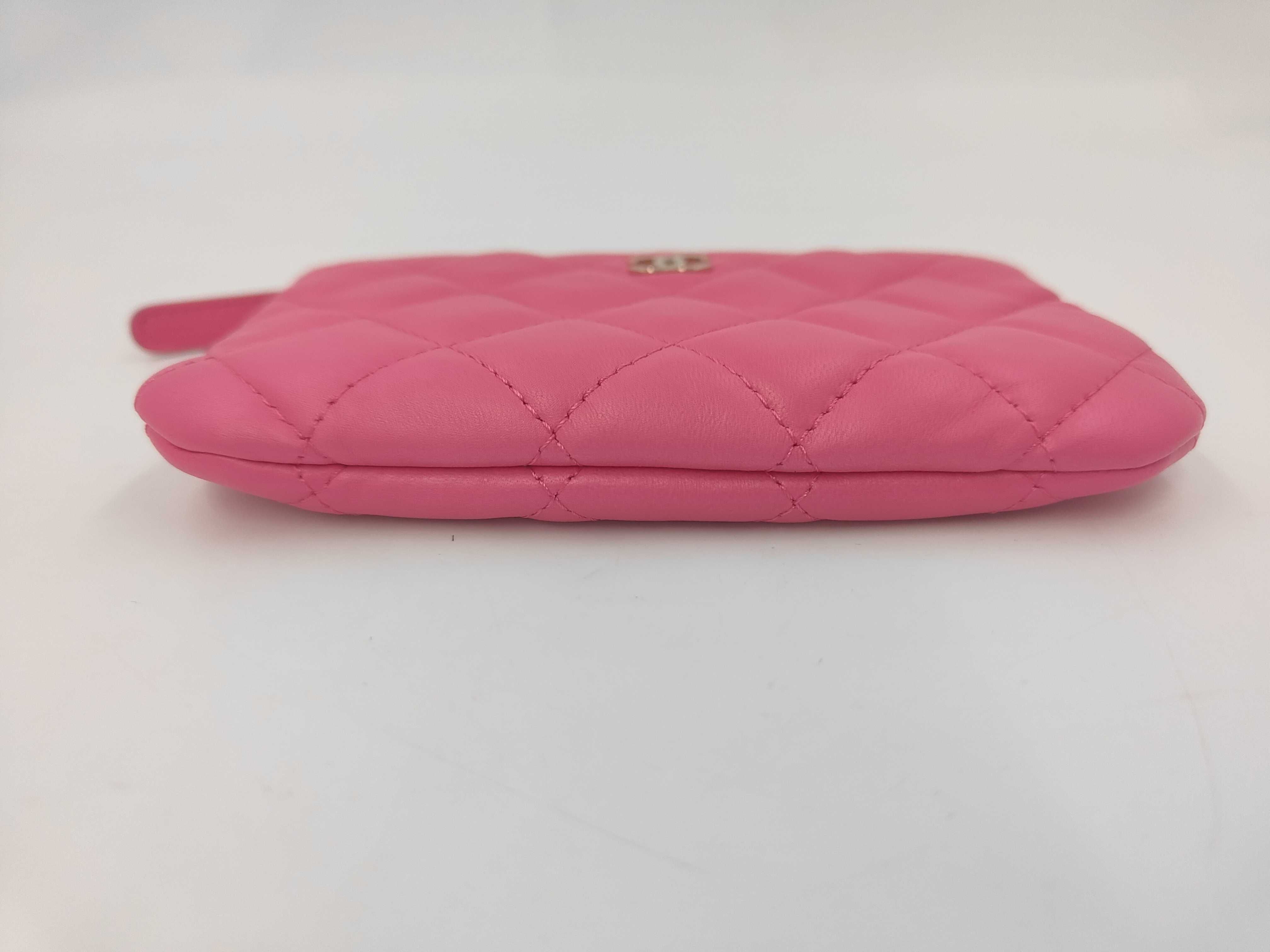 Hot Pink Lambskin Wallet (Serial Number 22) — view 3