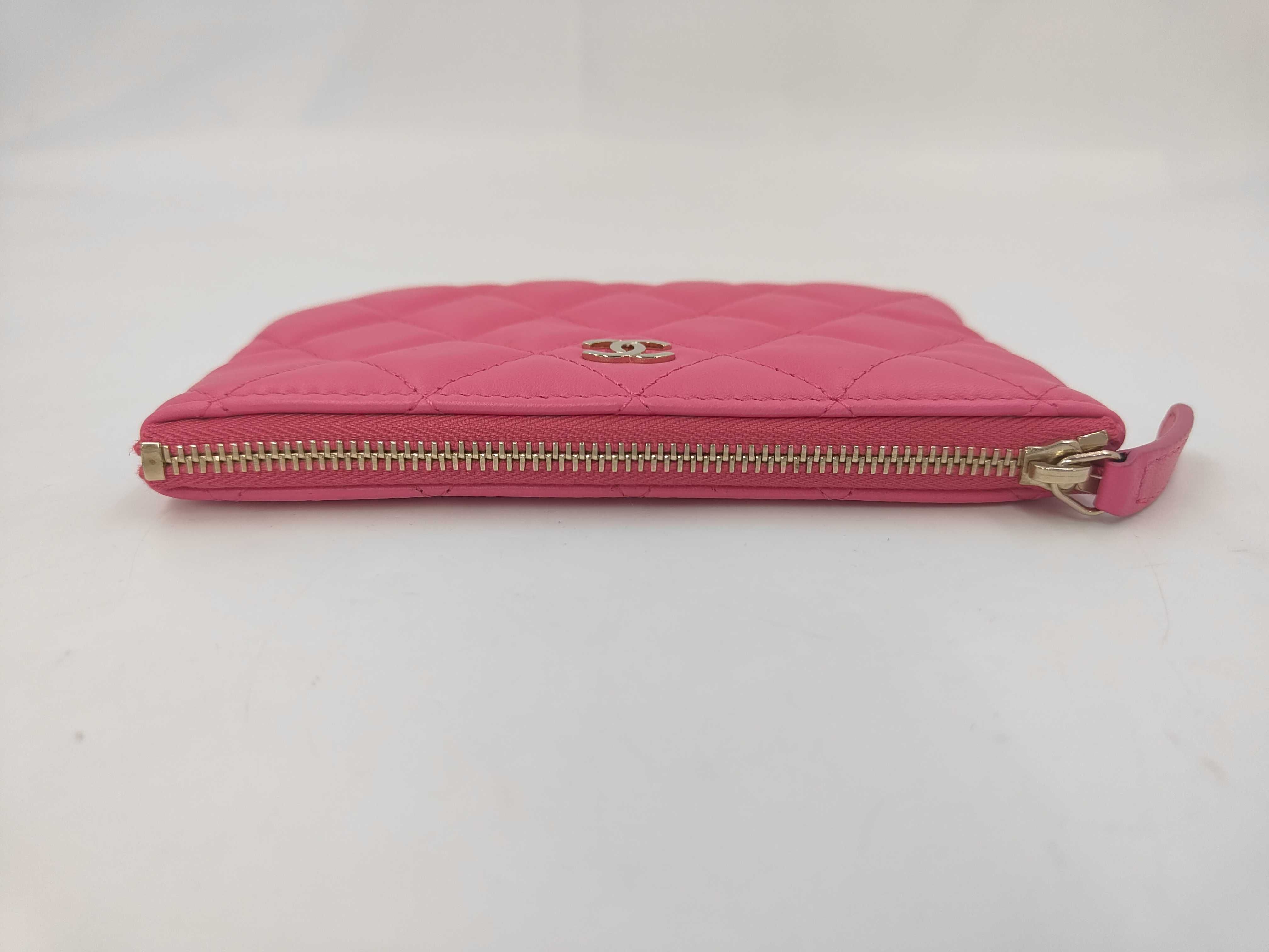 Hot Pink Lambskin Wallet (Serial Number 22) — view 5