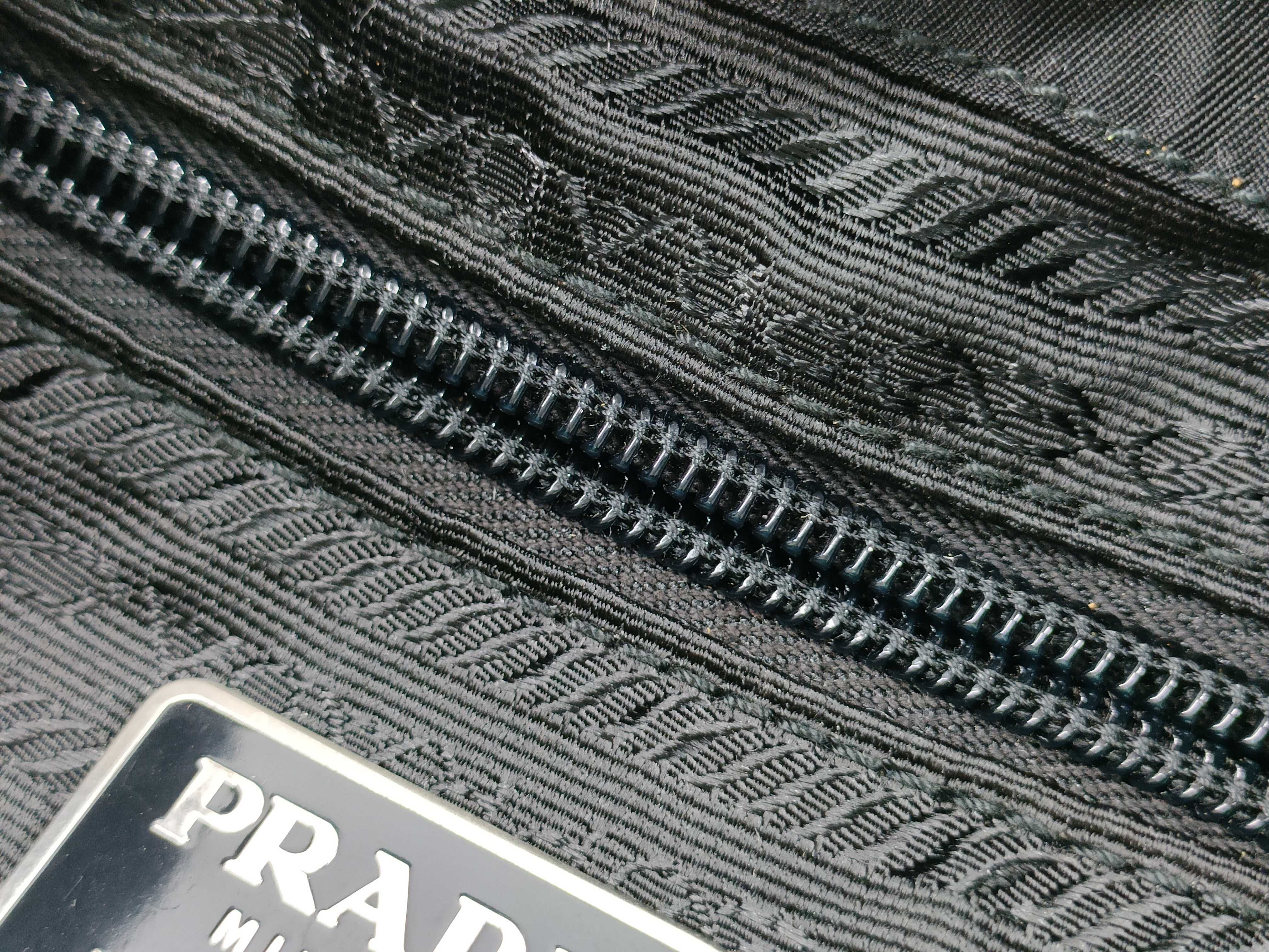Nylon Prada Triangle Plate Backpack Rucksack — view 11