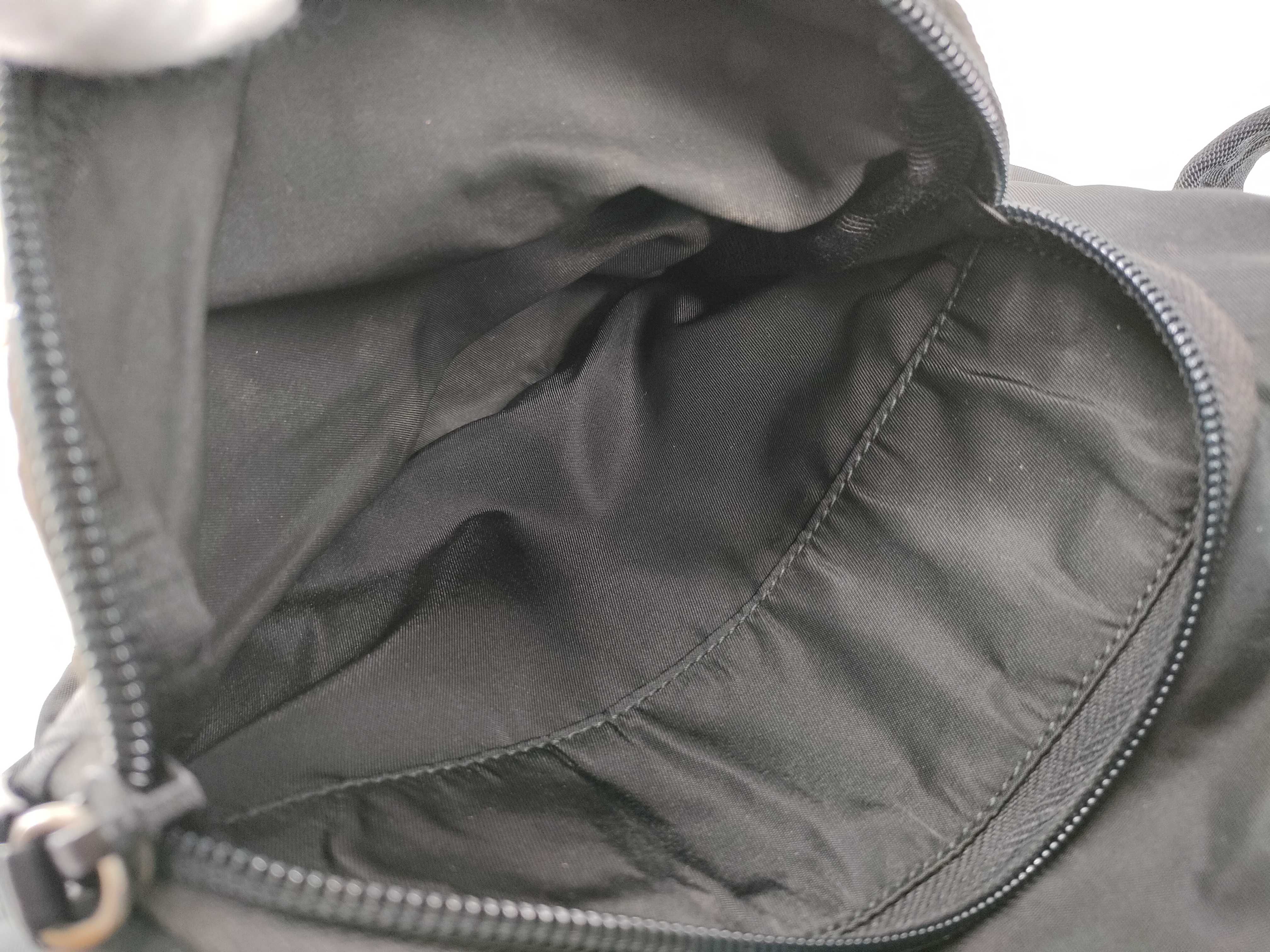 Nylon Prada Triangle Plate Backpack Rucksack — view 14