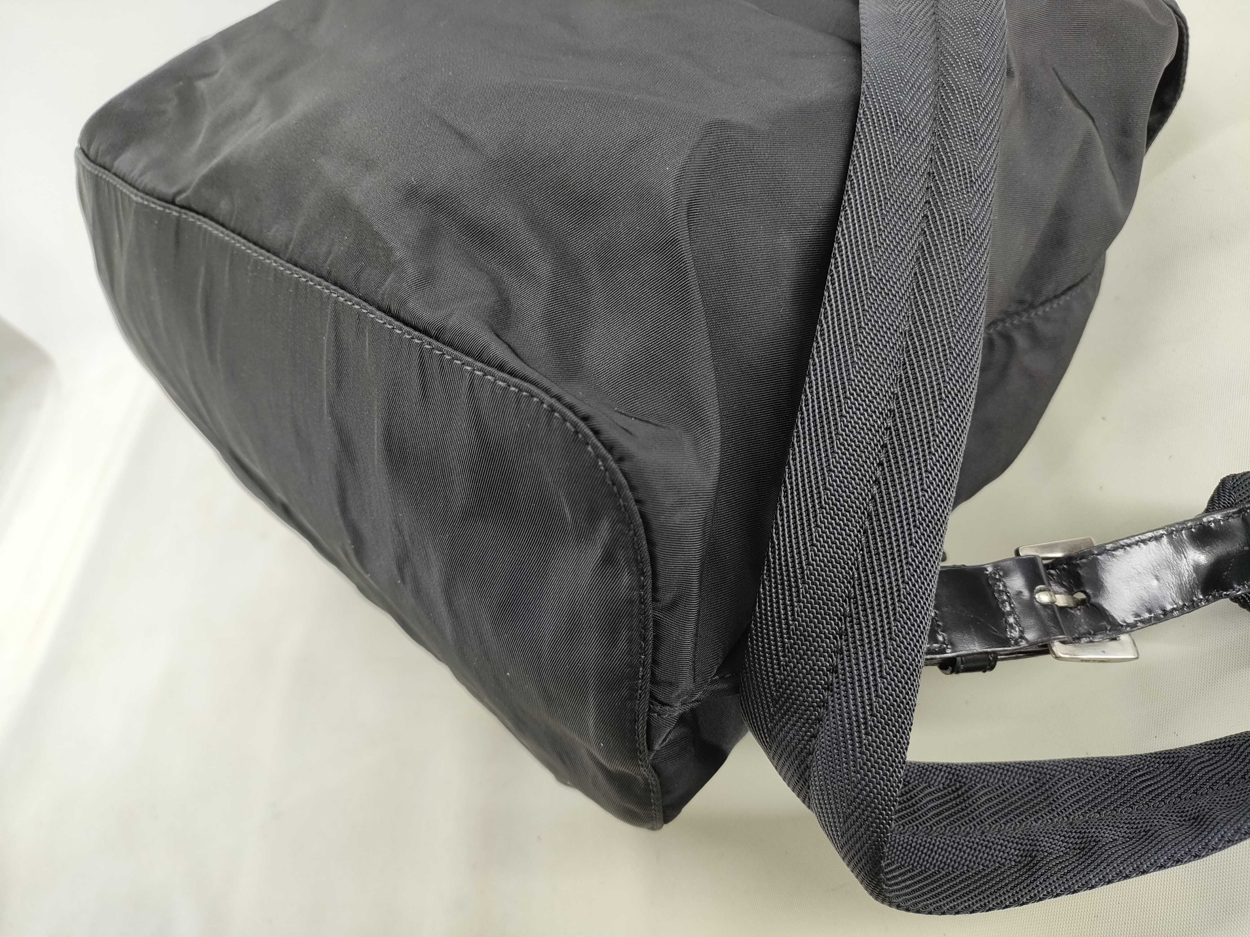 Nylon Prada Triangle Plate Backpack Rucksack — view 4