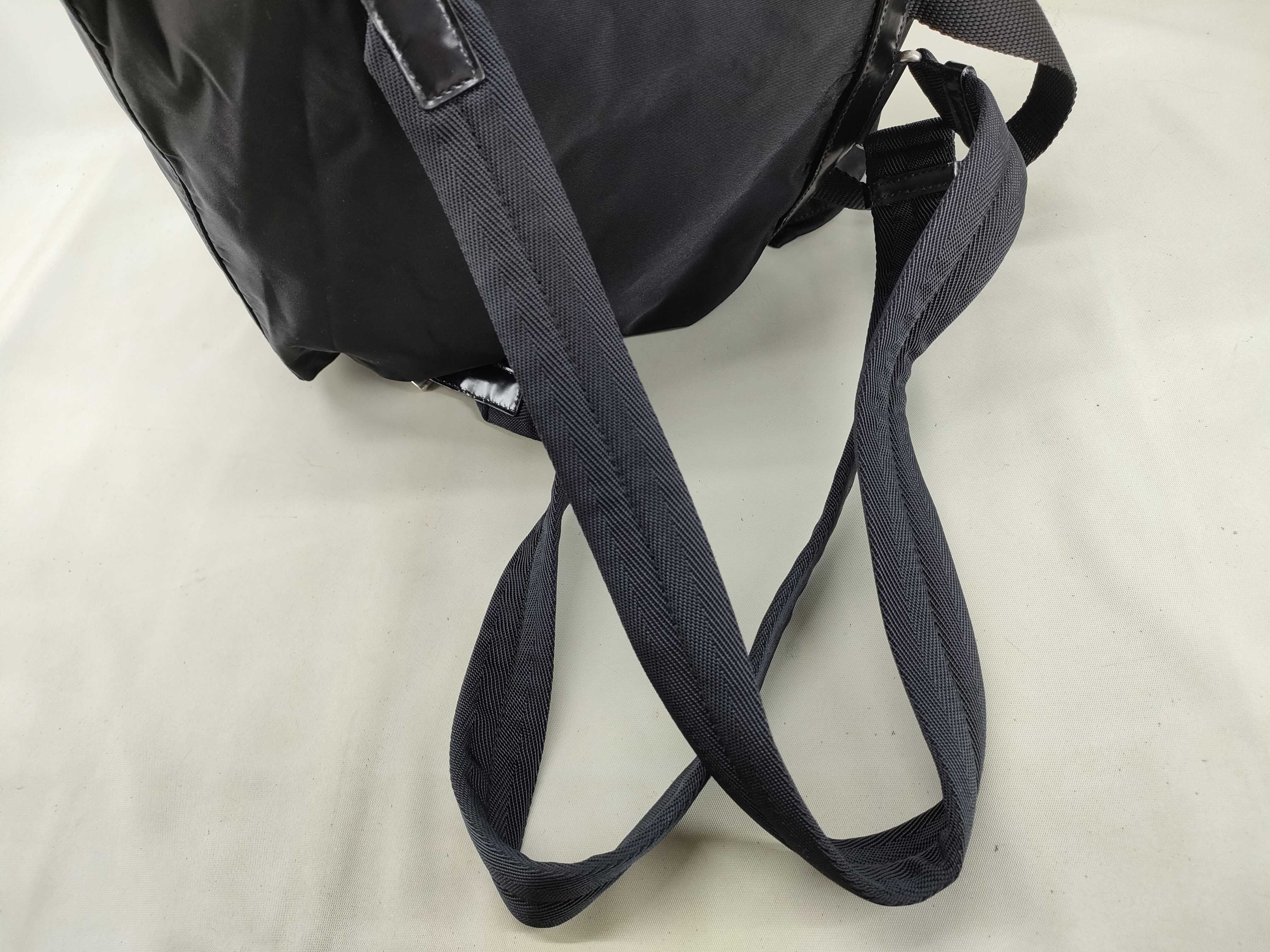 Nylon Prada Triangle Plate Backpack Rucksack — view 5
