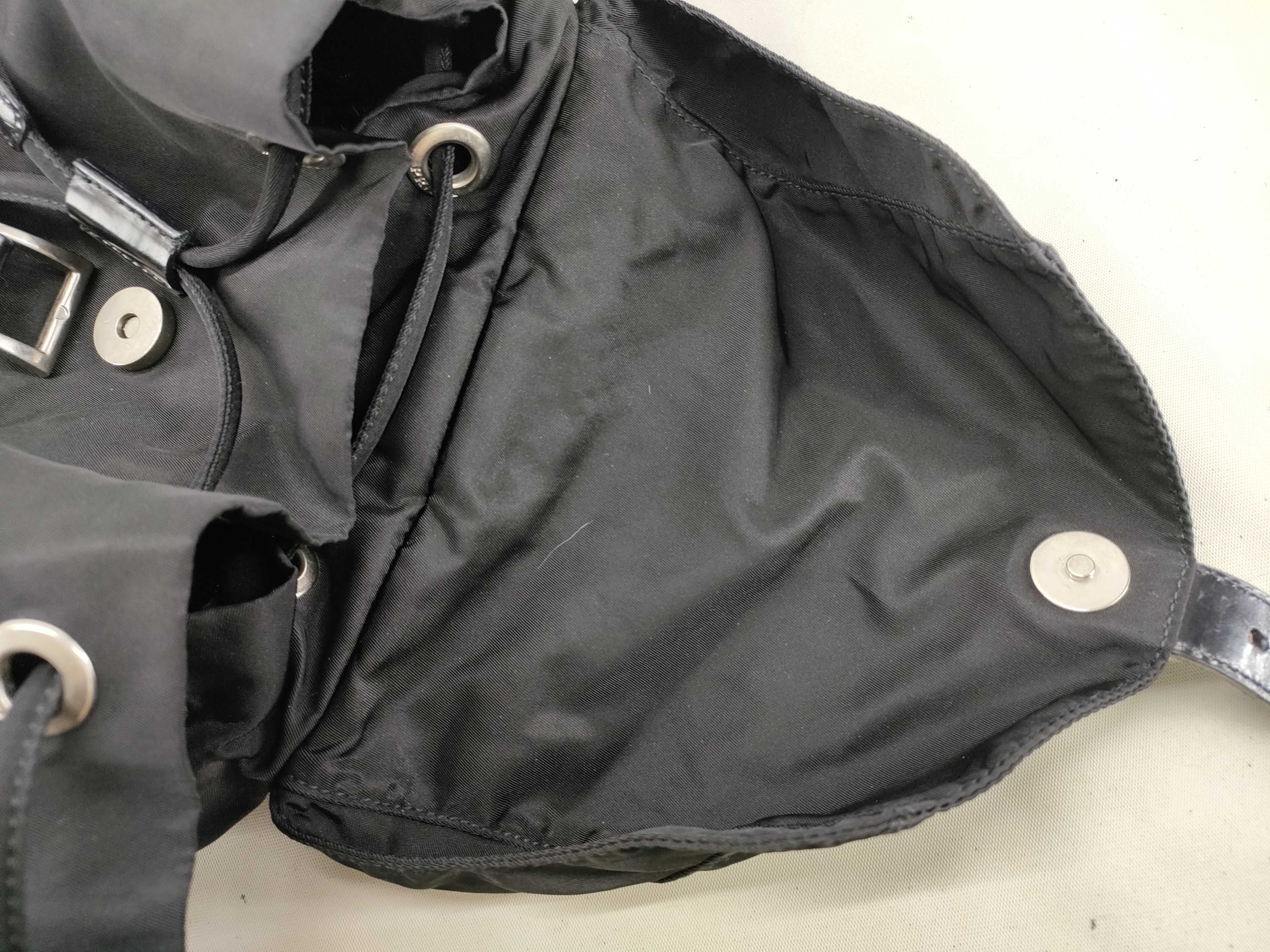 Nylon Prada Triangle Plate Backpack Rucksack — view 8