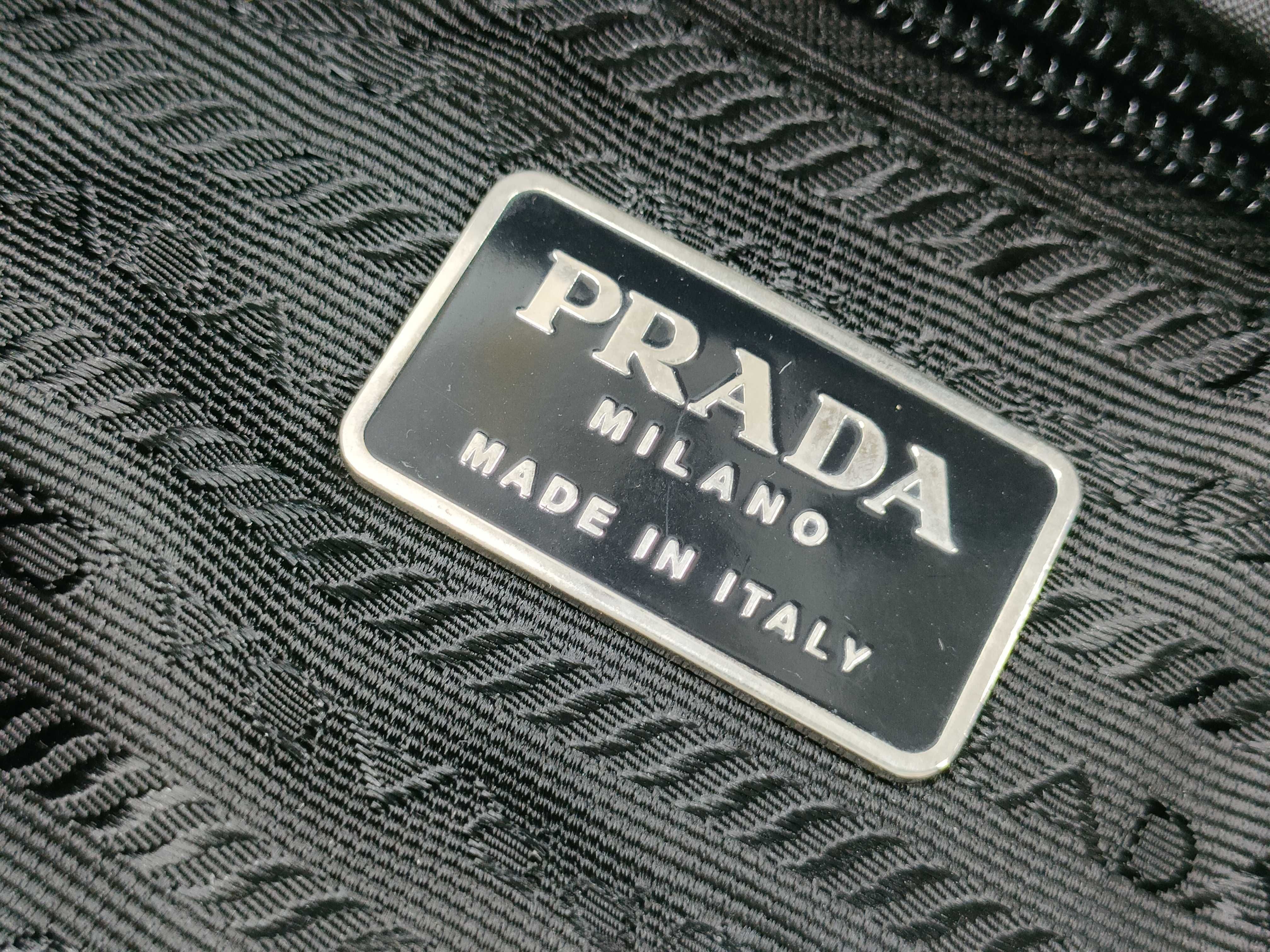 Nylon Prada Triangle Plate Backpack Rucksack — view 10