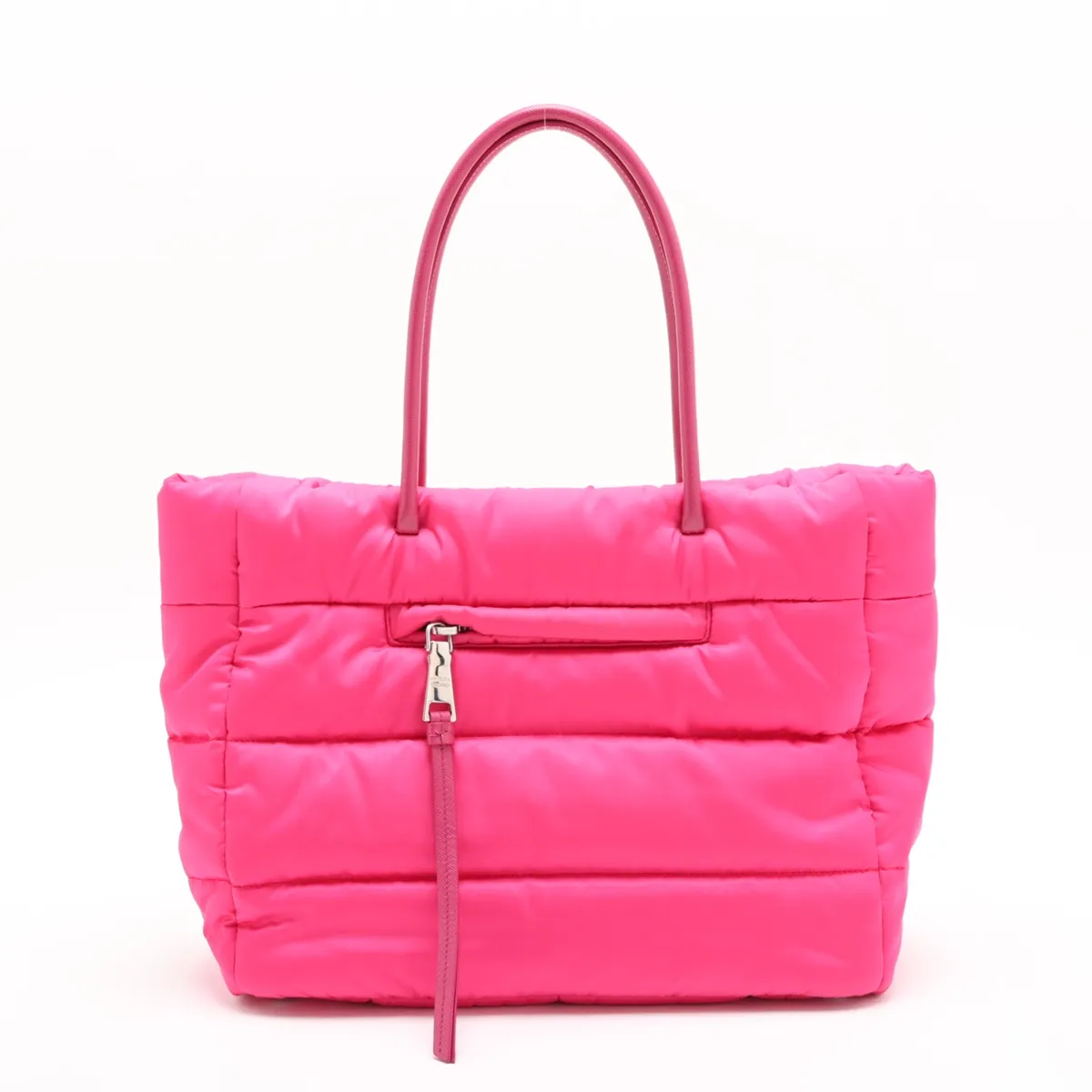 Tessuto Bomber BN2766 Nylon x Leather 2-Way Tote Bag Pink — view 2