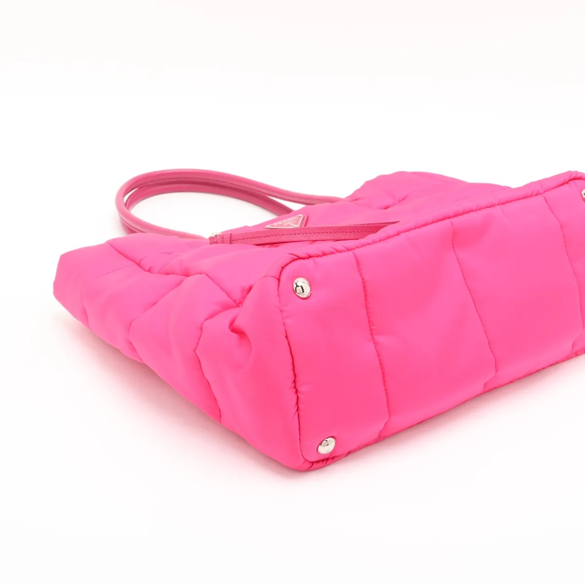 Tessuto Bomber BN2766 Nylon x Leather 2-Way Tote Bag Pink — view 4