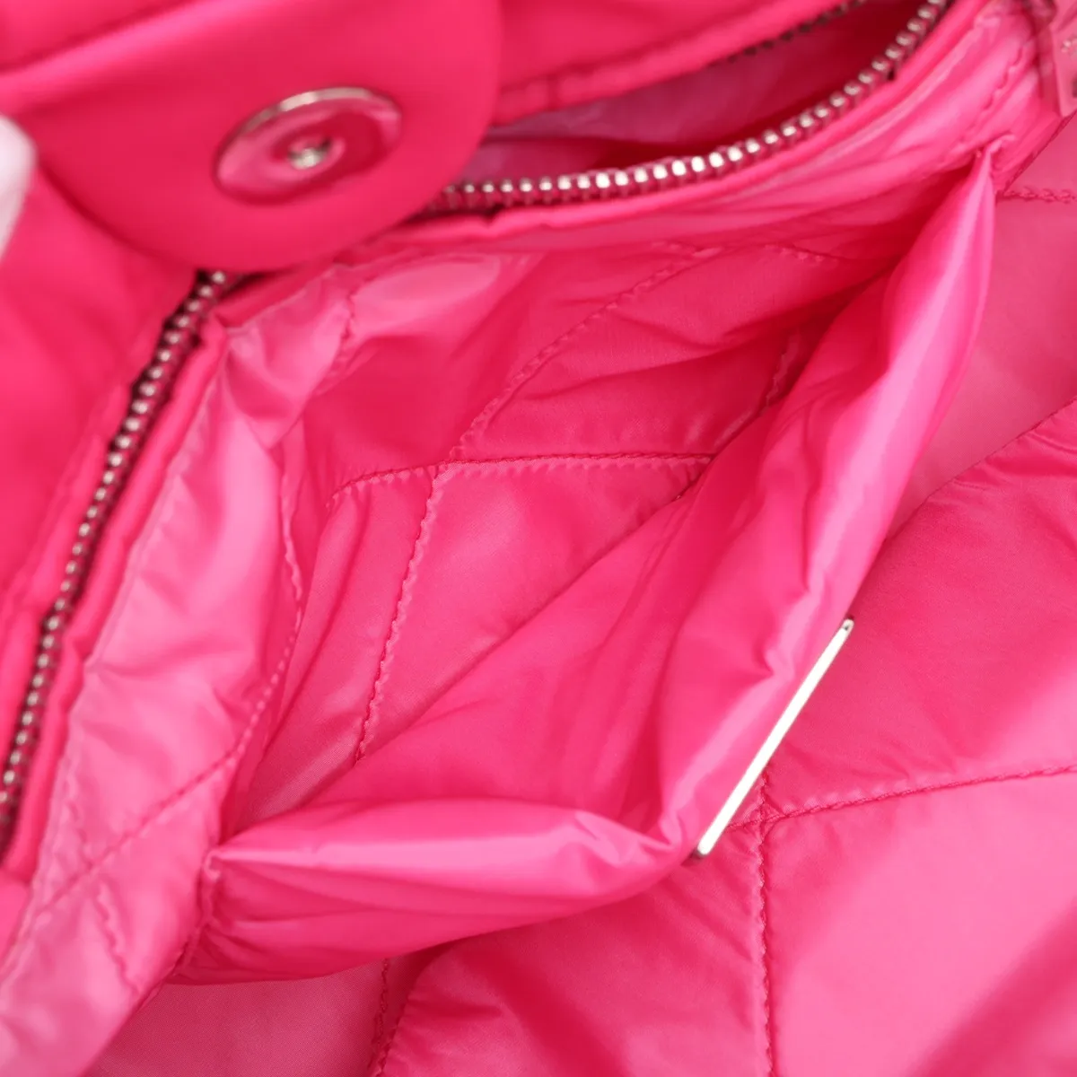 Tessuto Bomber BN2766 Nylon x Leather 2-Way Tote Bag Pink — view 10