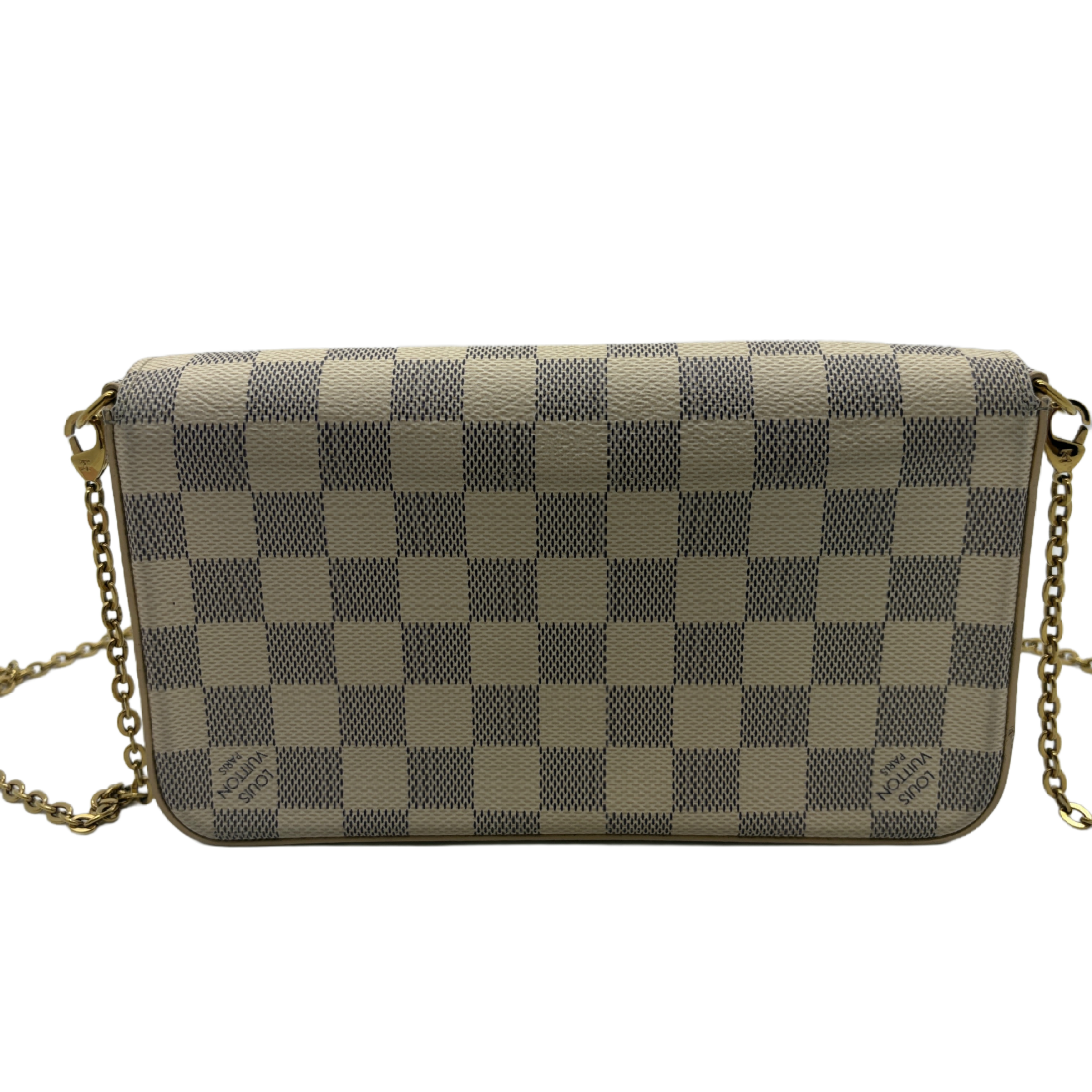 Damier Azur Portefeuille Sarah Chain Shoulder Bag — view 2