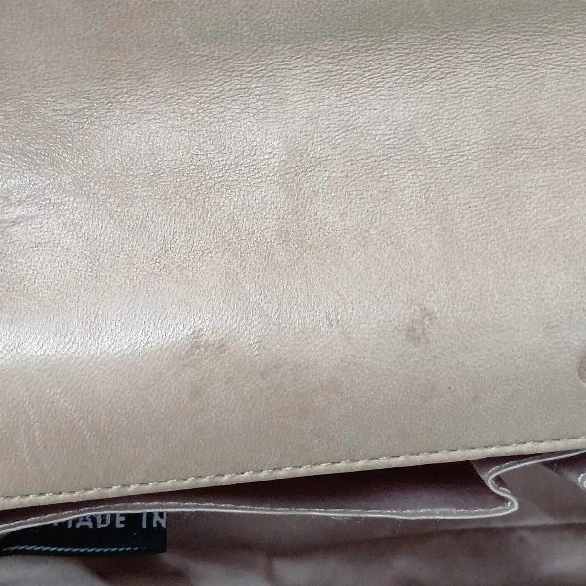 New Travel Line Nylon Chain Shoulder Bag, Beige, Silver Hardware, 6215369, Series 6 — view 15