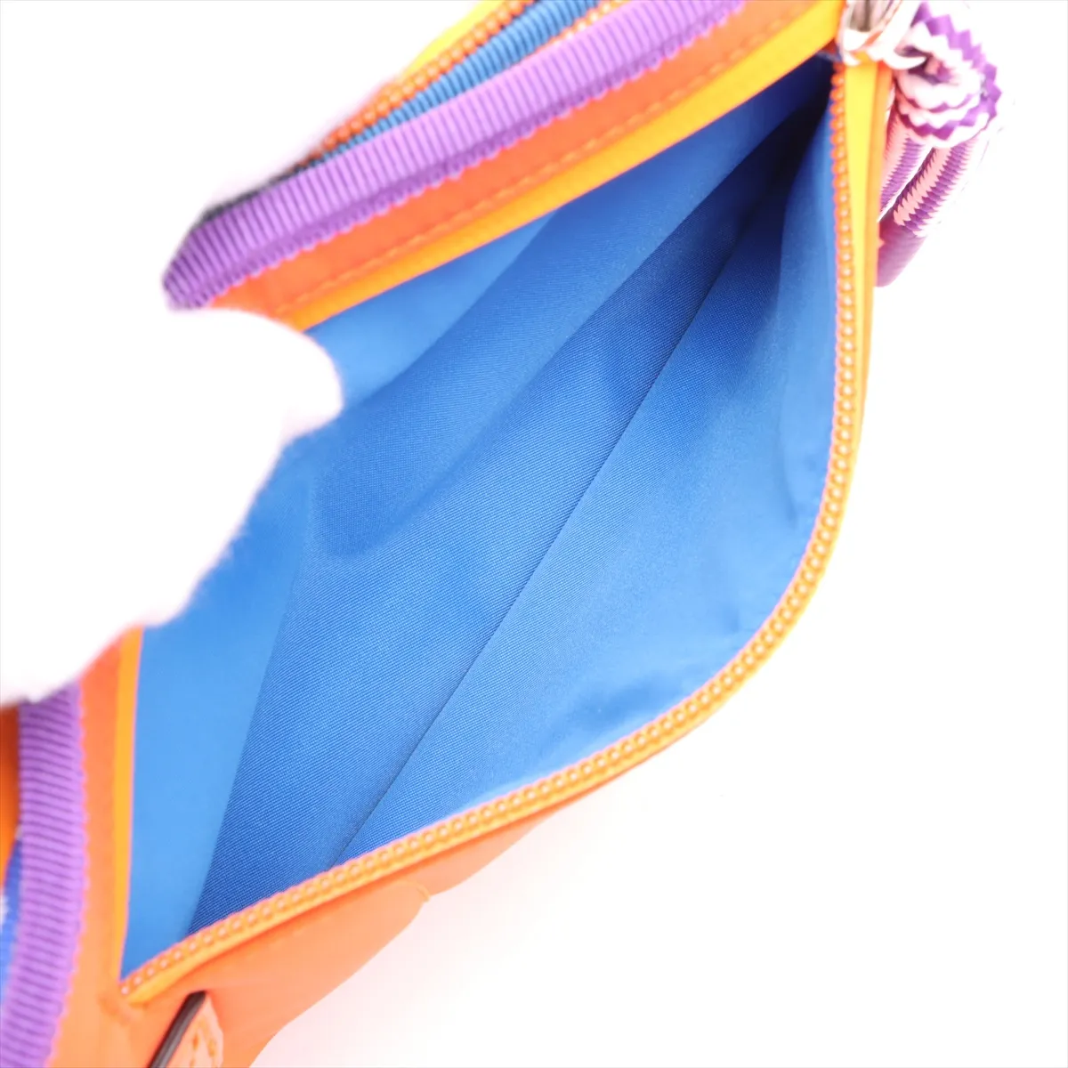 GG Nylon Body Bag, Purple x Blue, 752102 — view 8