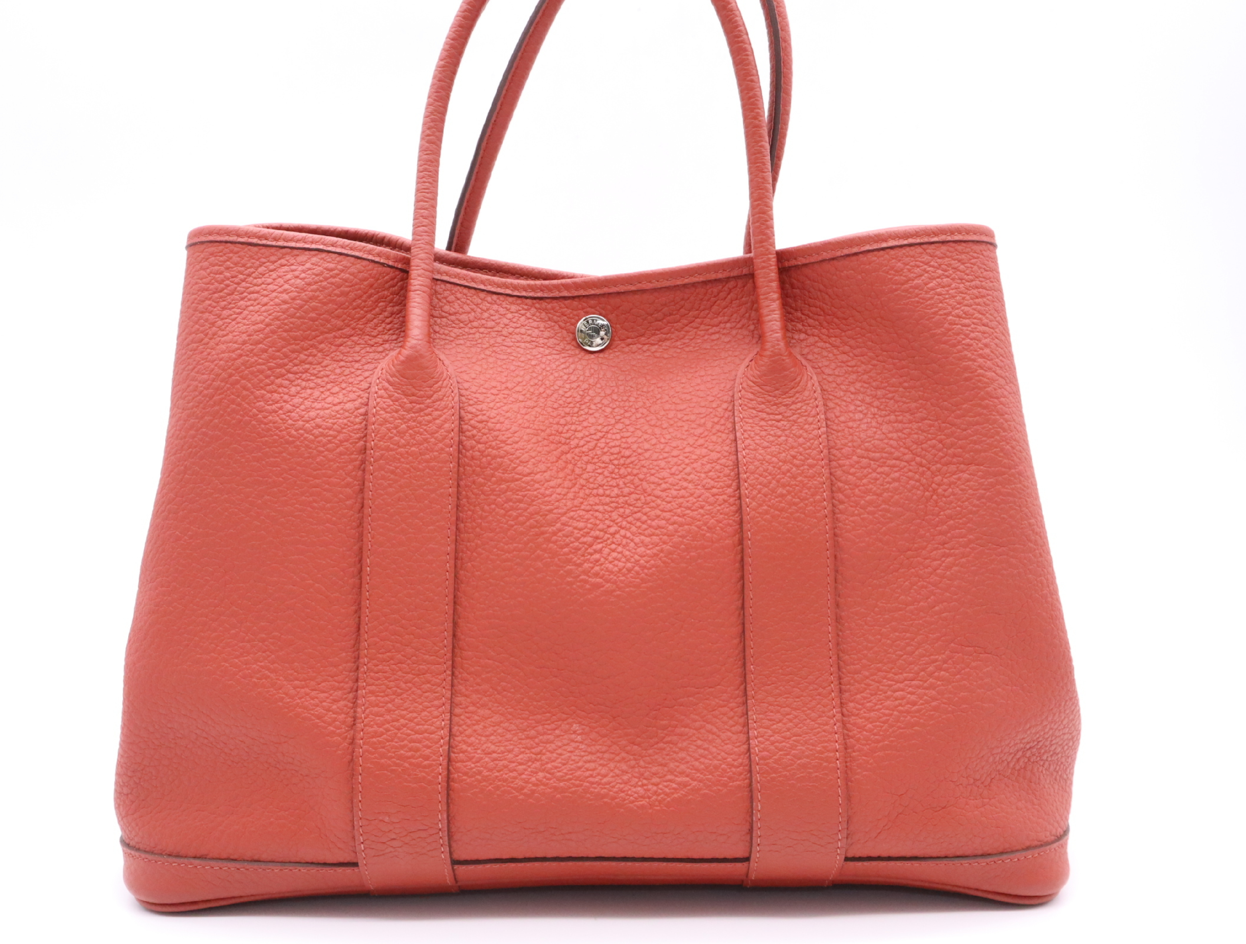 Leather Garden Party PM Tote Bag, Capucines, R stamp, 2014 model. — view 2