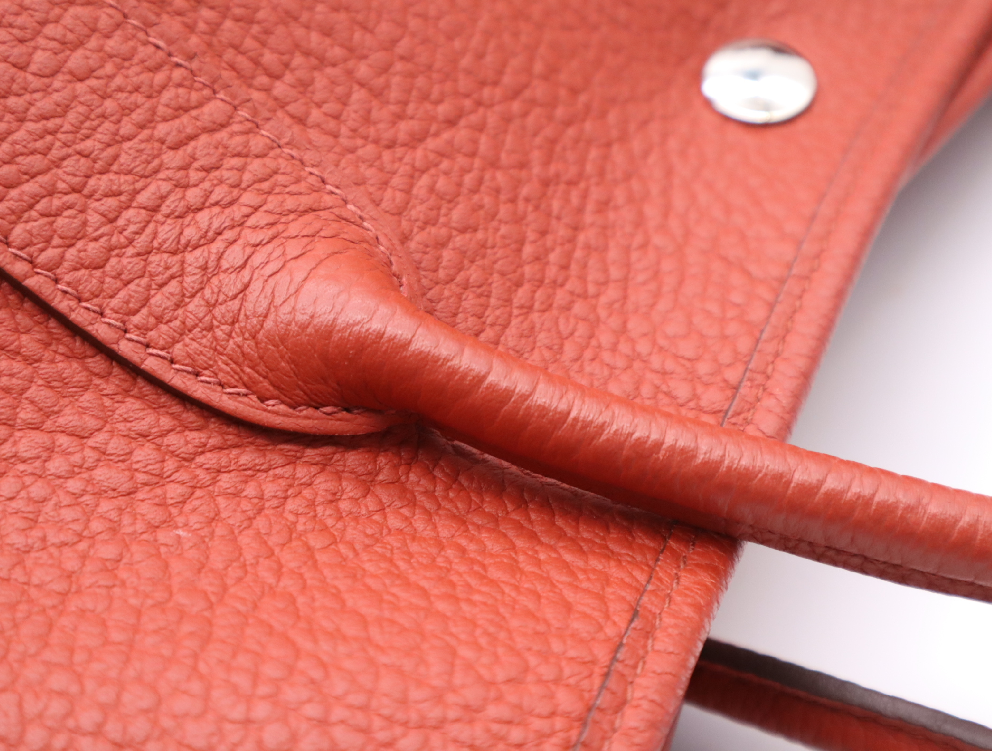 Leather Garden Party PM Tote Bag, Capucines, R stamp, 2014 model. — view 9