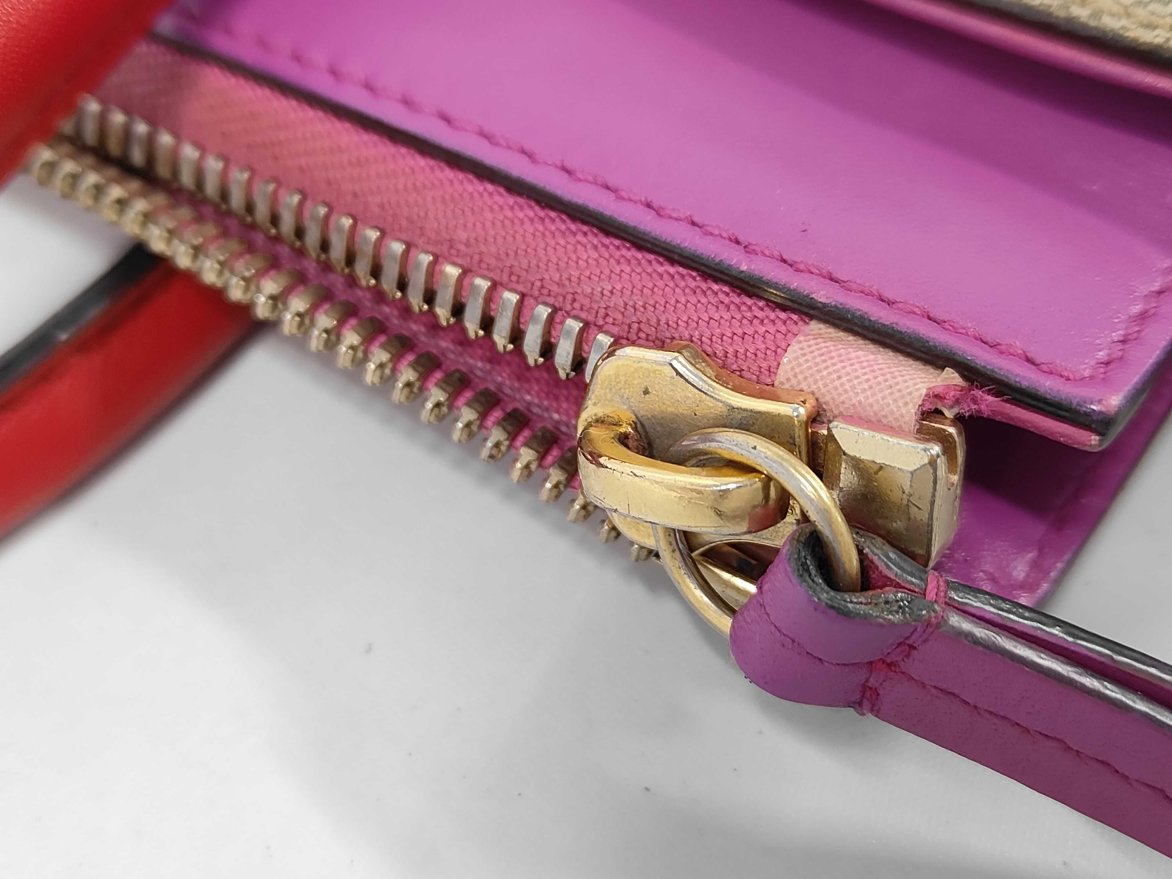 GG Supreme Handbag, Beige x Pink x Red — view 8