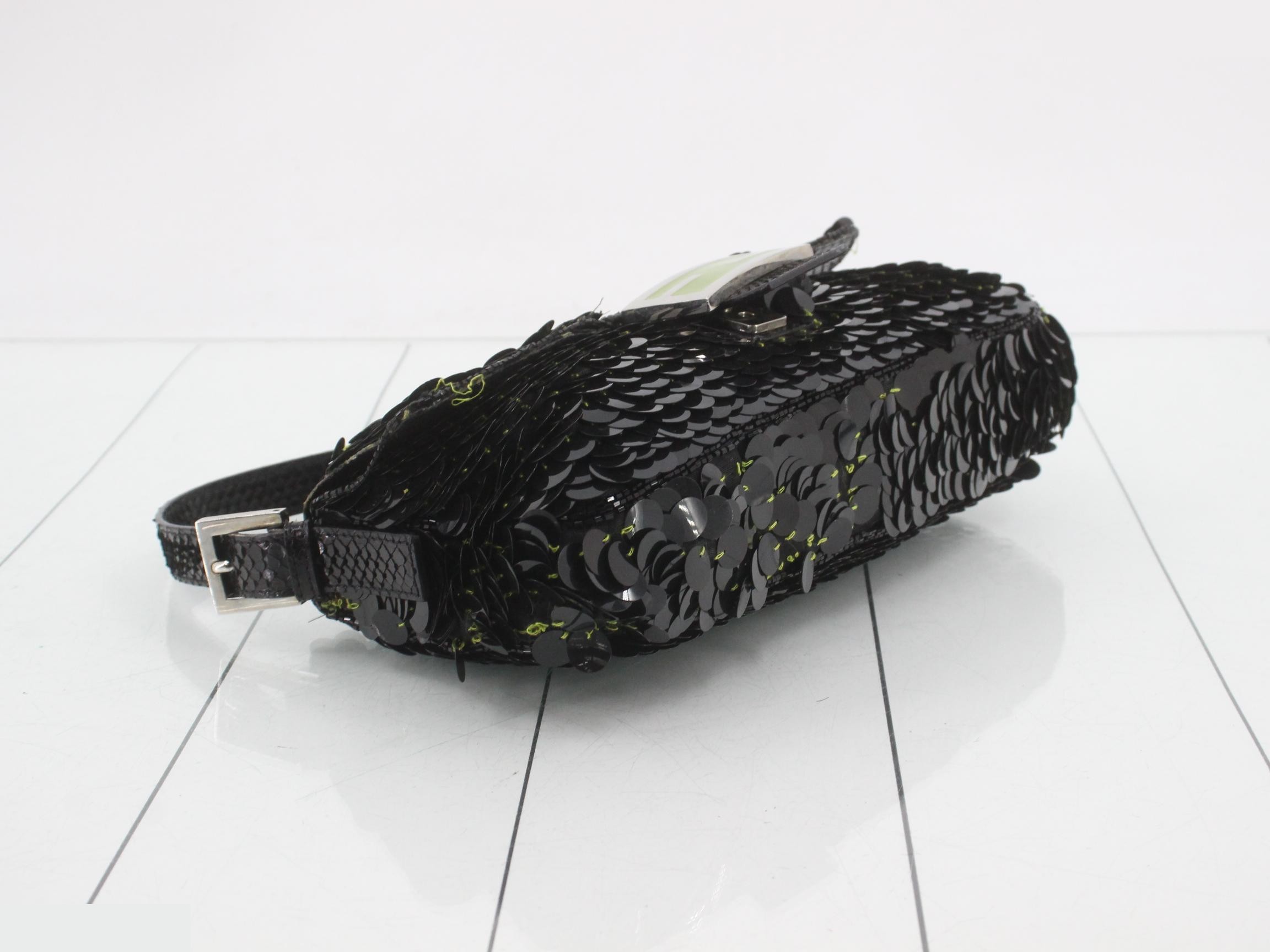 Mamma Bucket x Sequin Bead Python FF Hardware Black — view 5