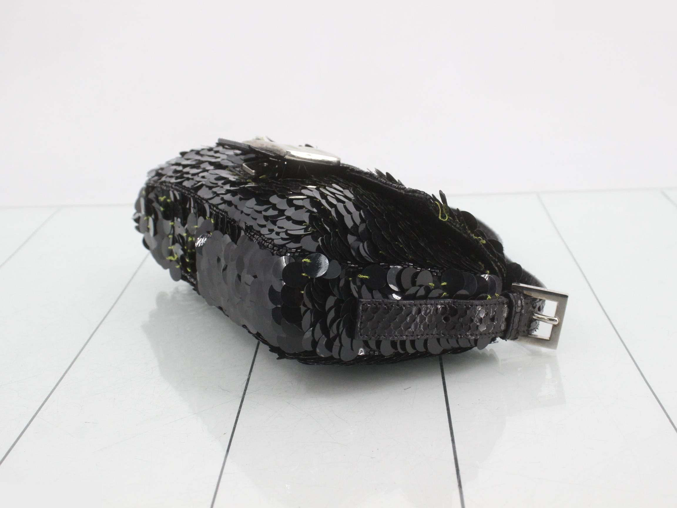 Mamma Bucket x Sequin Bead Python FF Hardware Black — view 6