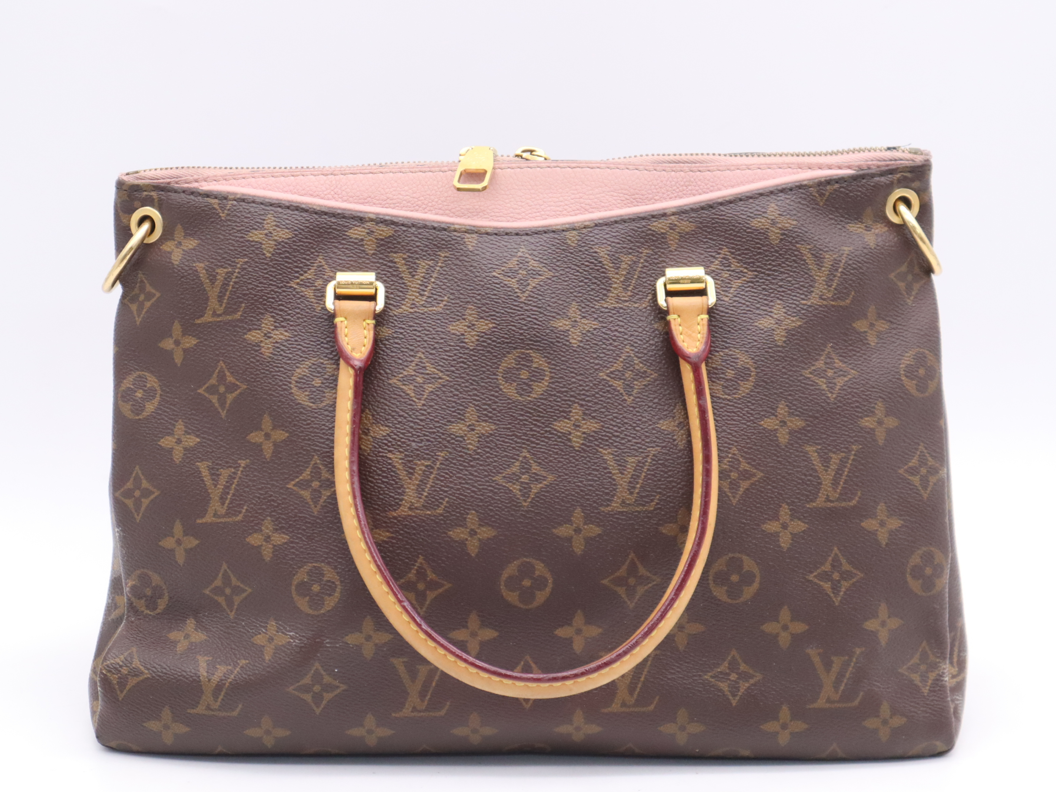 M40468 Monogram Pallas Rose Ballerine Handbag with Shoulder Strap — view 2