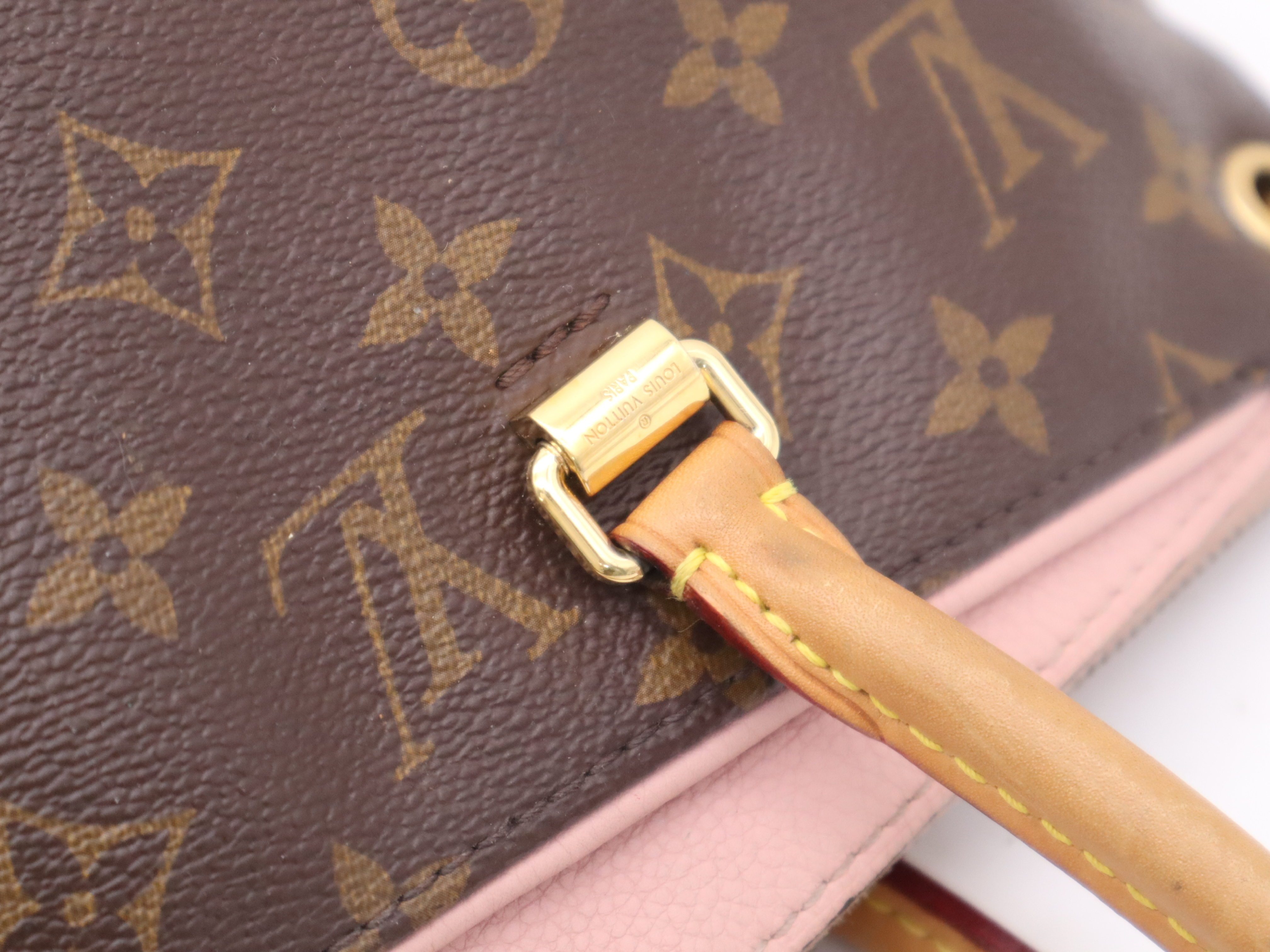 M40468 Monogram Pallas Rose Ballerine Handbag with Shoulder Strap — view 8