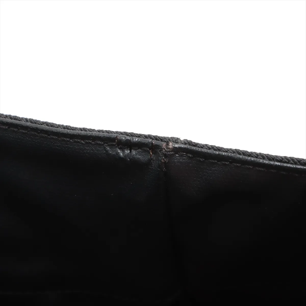 Paris Biarritz MM coated canvas tote bag black silver hardware — view 15