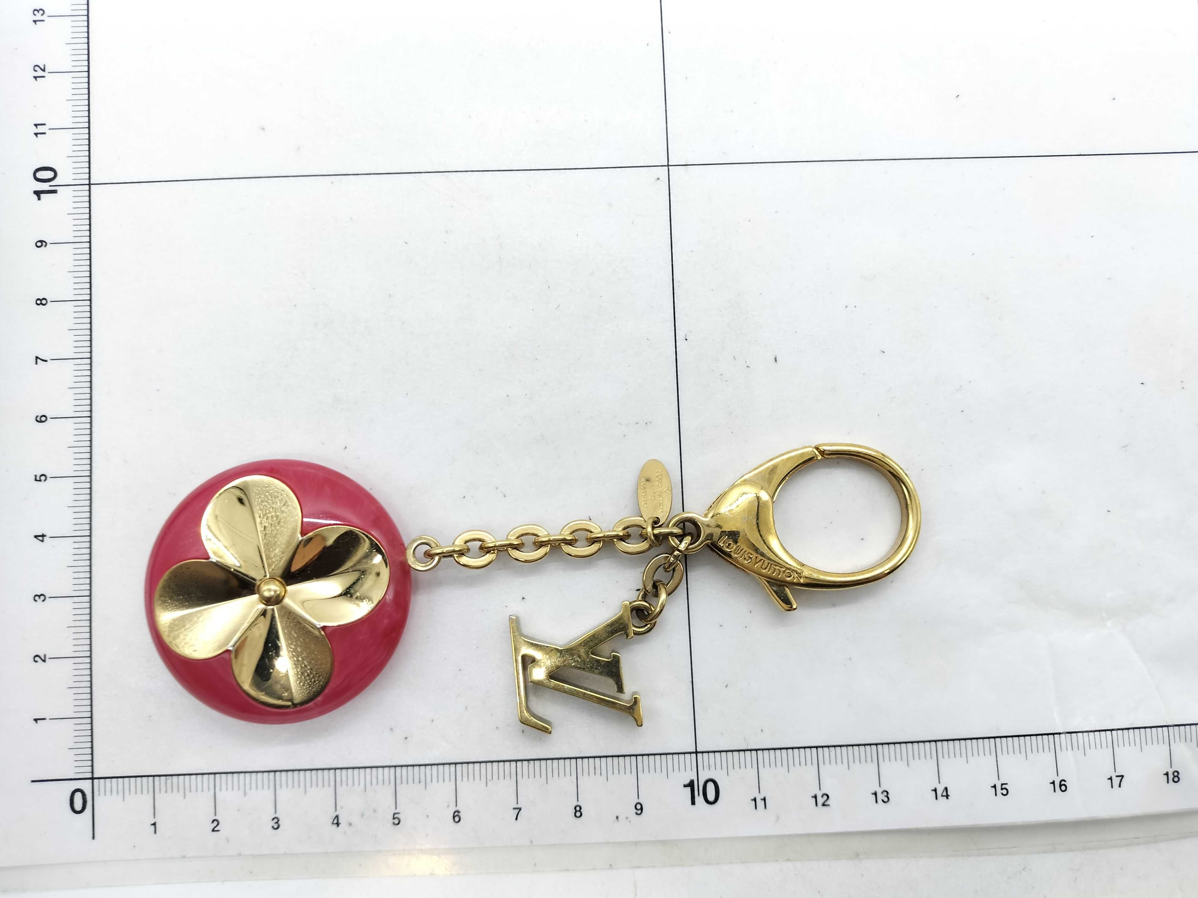 Monogram M66975 Holo Flower Charm Key Case/Keychain — view 7