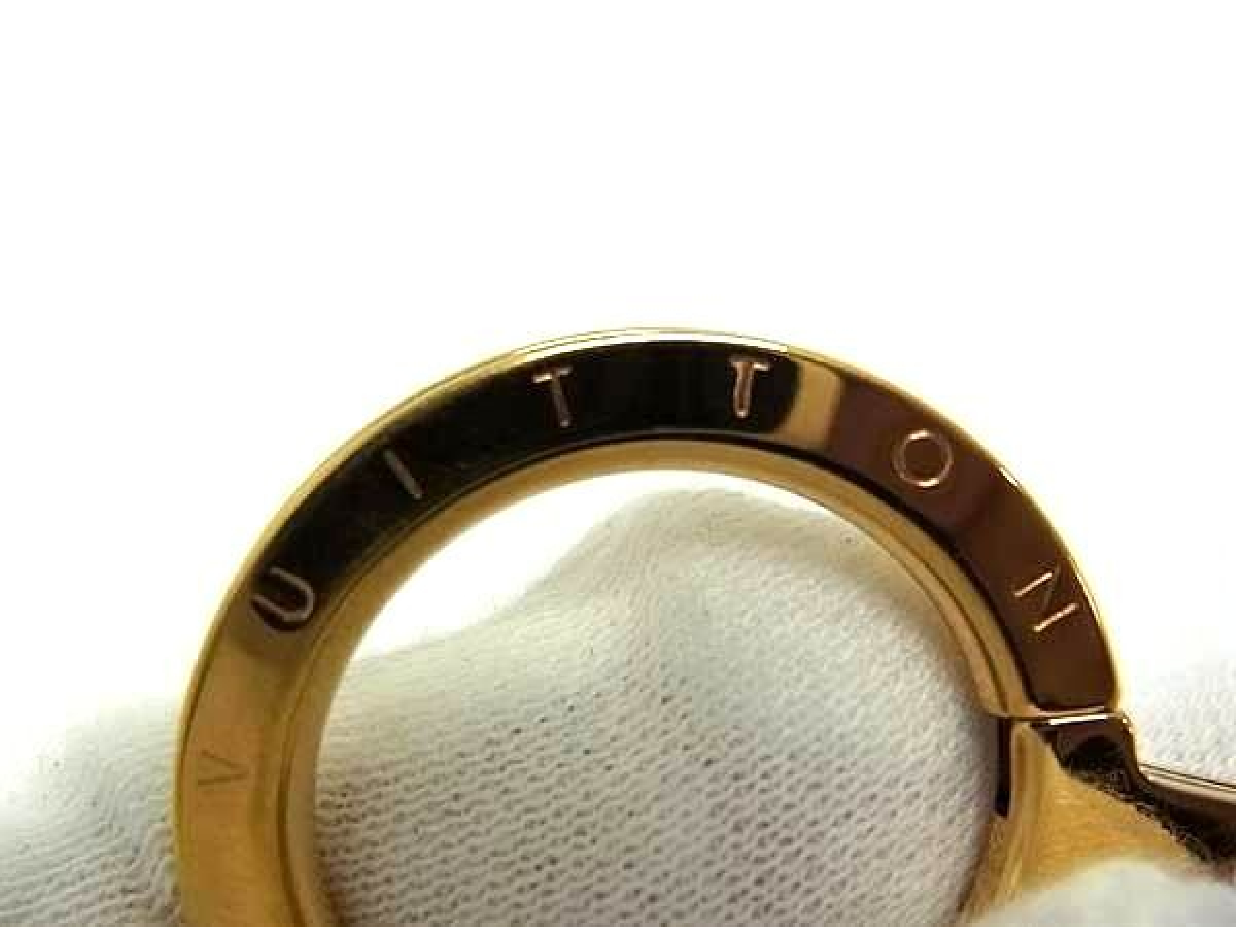 M65379 Portefeuille Glitter Keychain Keyring Key Charm Gold Tone HE2594 Key Case/Keychain — view 3