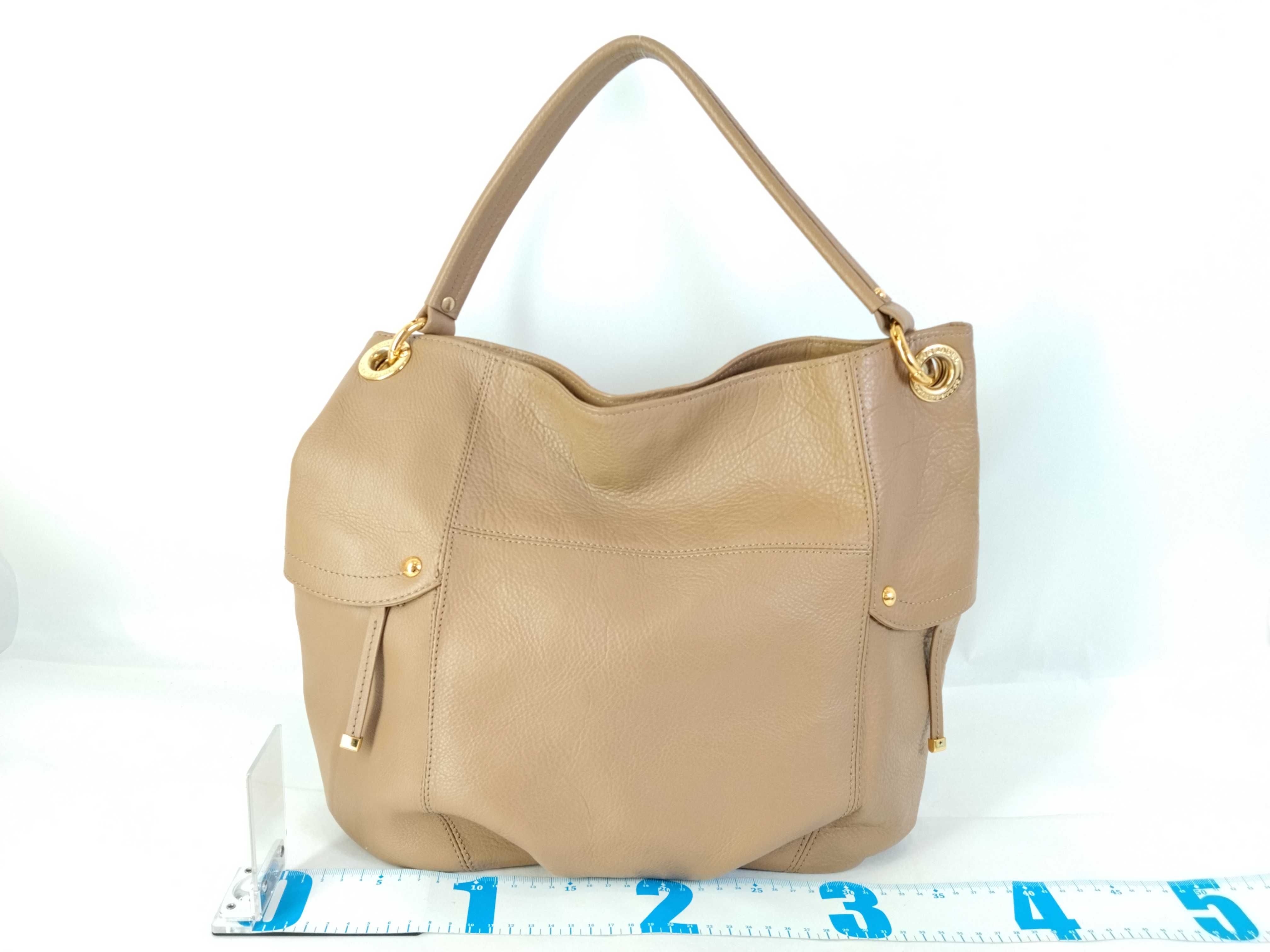 Blue Label Leather Beige One-Shoulder Bag — view 2