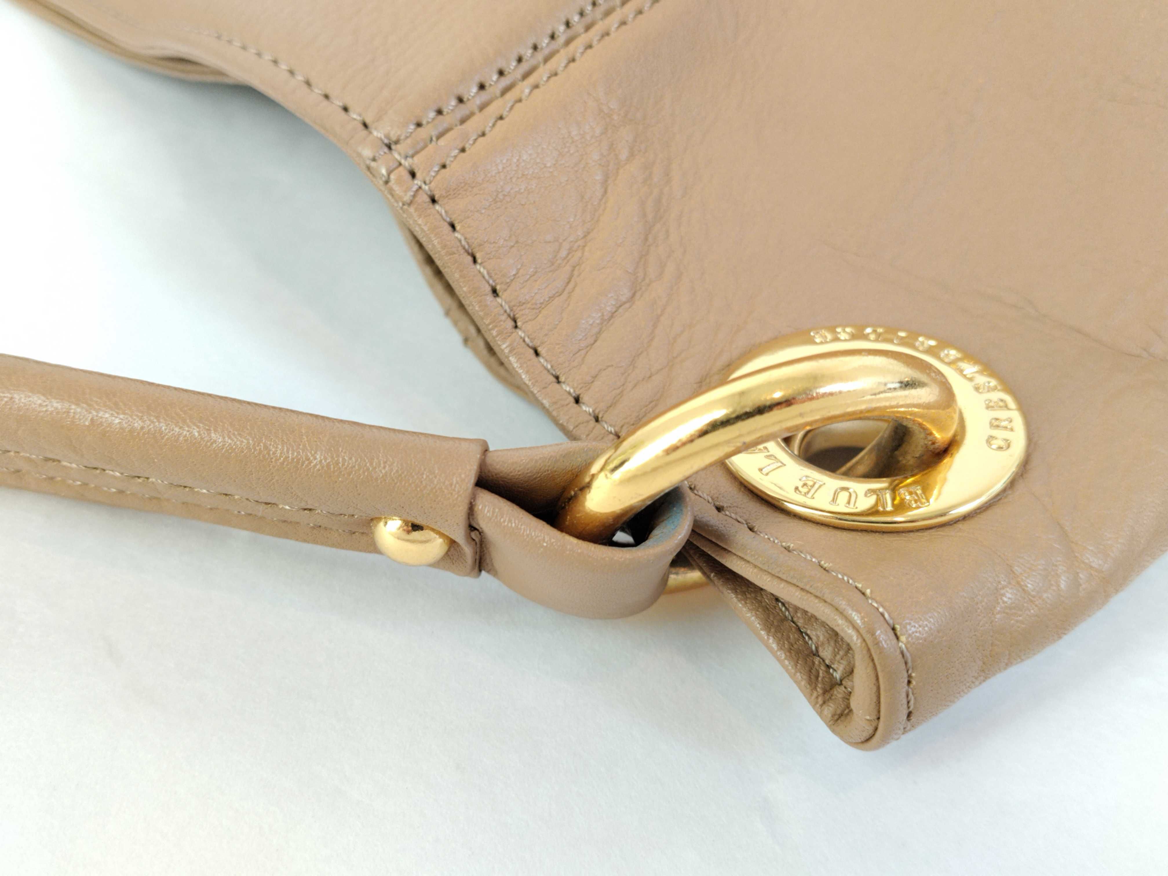 Blue Label Leather Beige One-Shoulder Bag — view 5