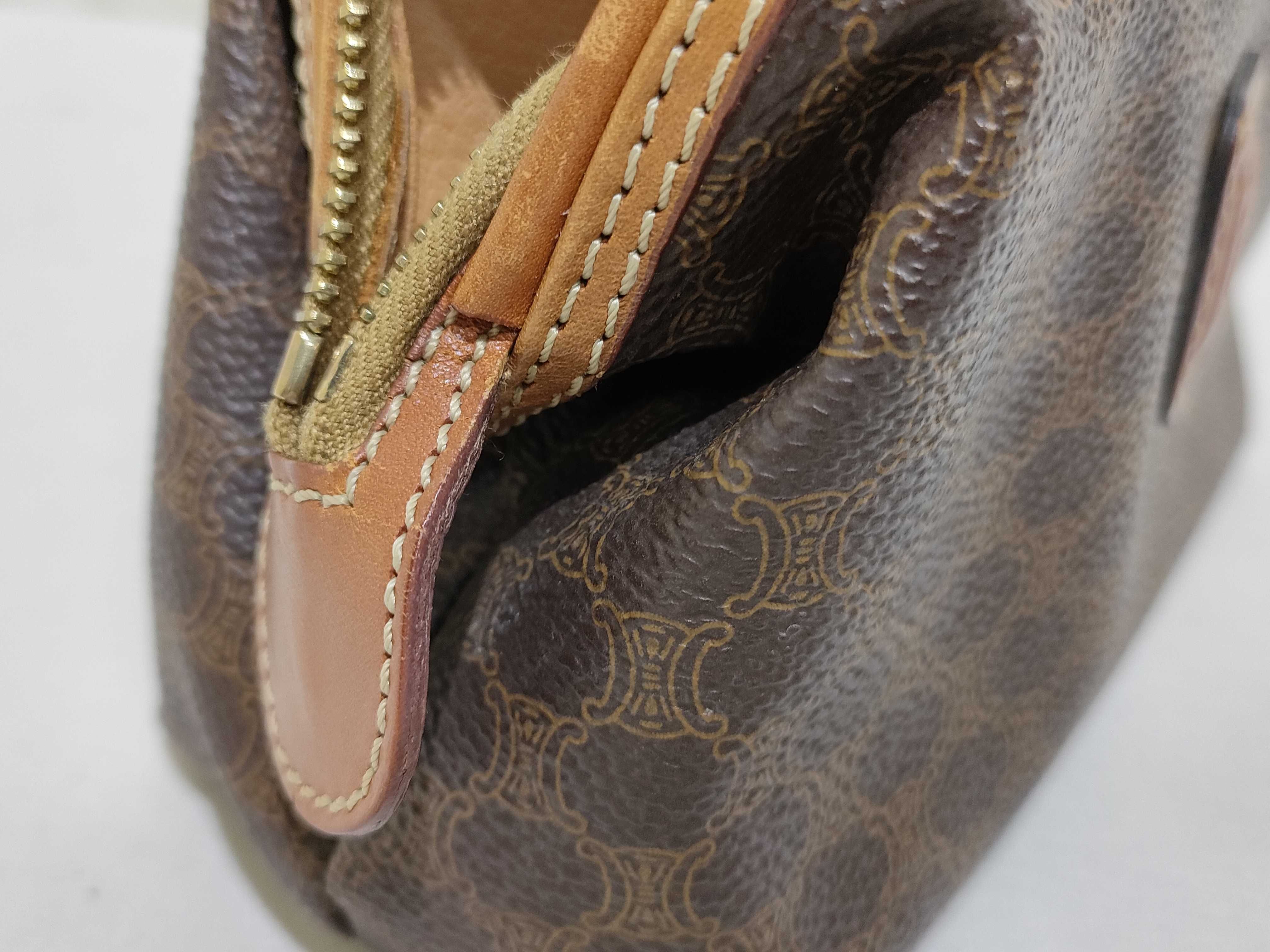 pouch, Macadam pattern, brown pouch — view 12