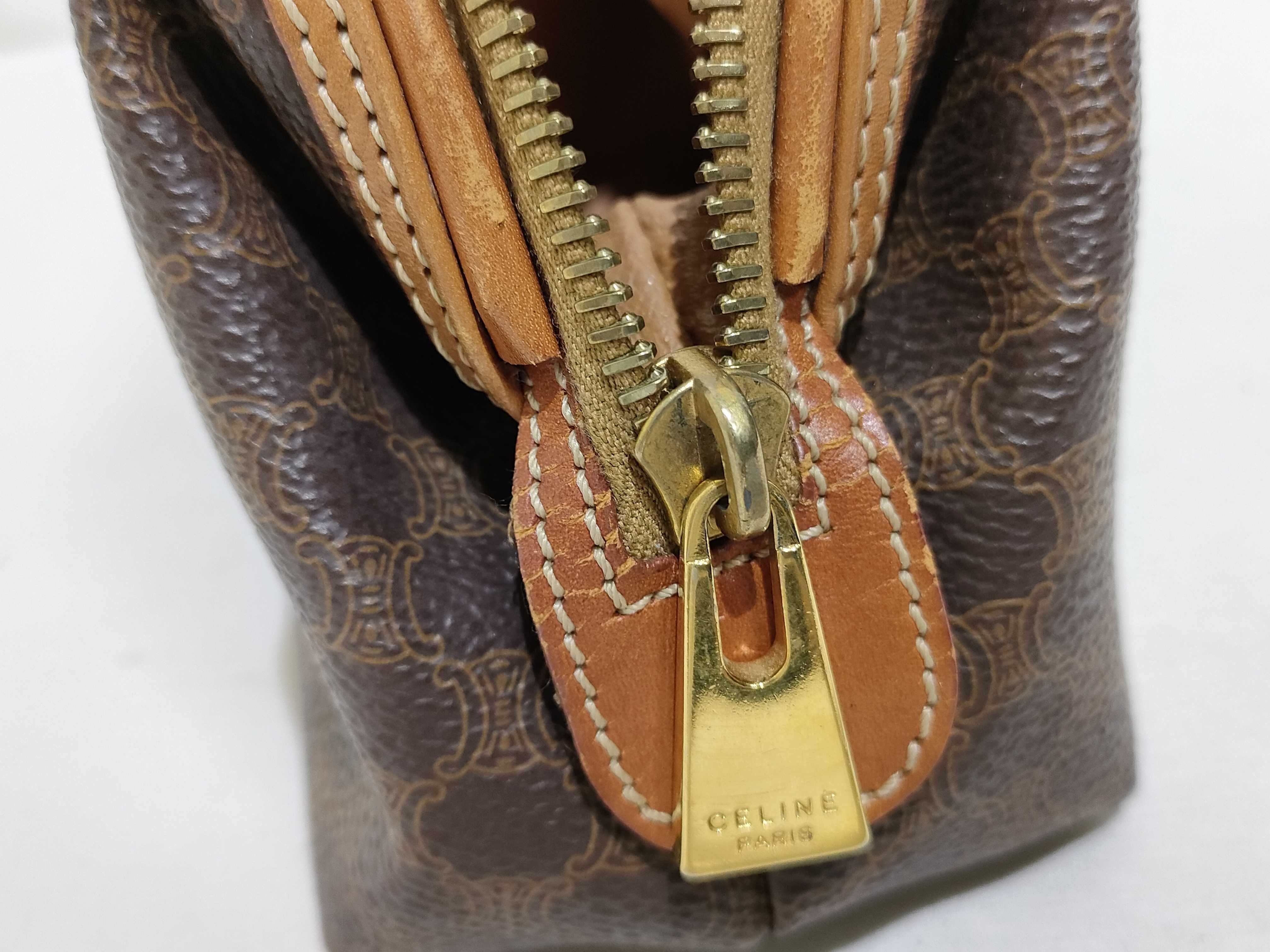 pouch, Macadam pattern, brown pouch — view 10