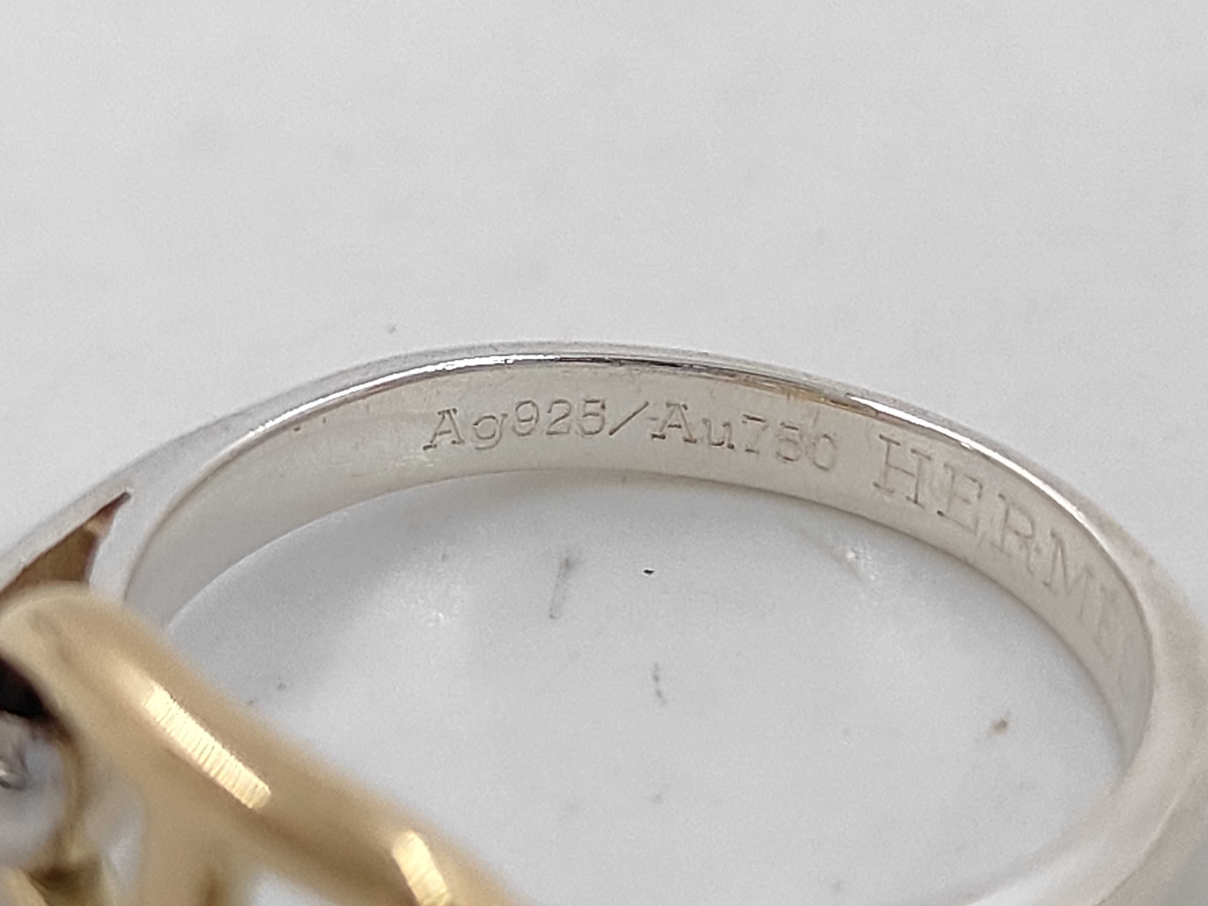 Chaine d'Ancre #52 #12 Combination Ring, Single Link, 925 750 Sterling Silver — view 6