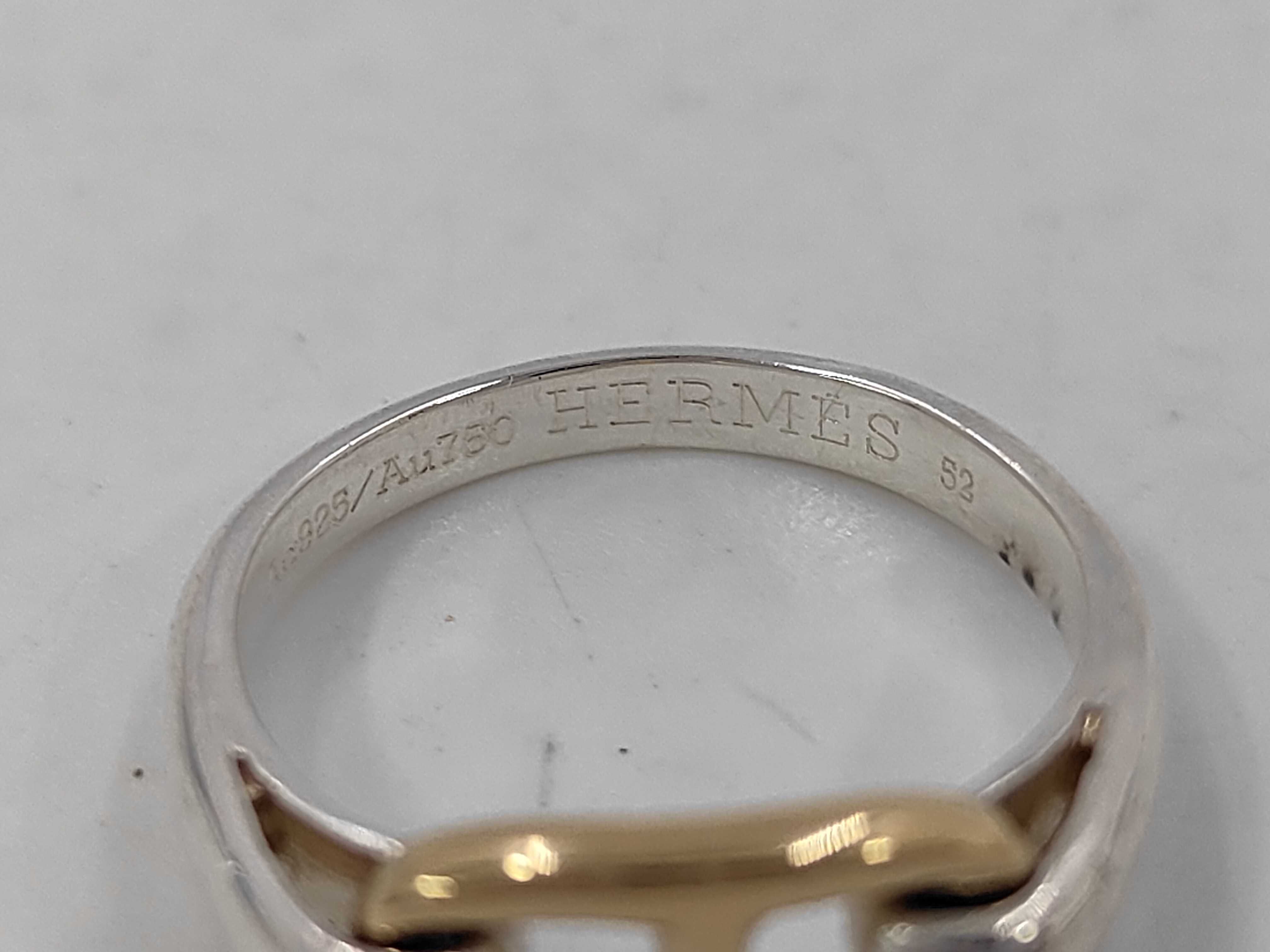 Chaine d'Ancre #52 #12 Combination Ring, Single Link, 925 750 Sterling Silver — view 7
