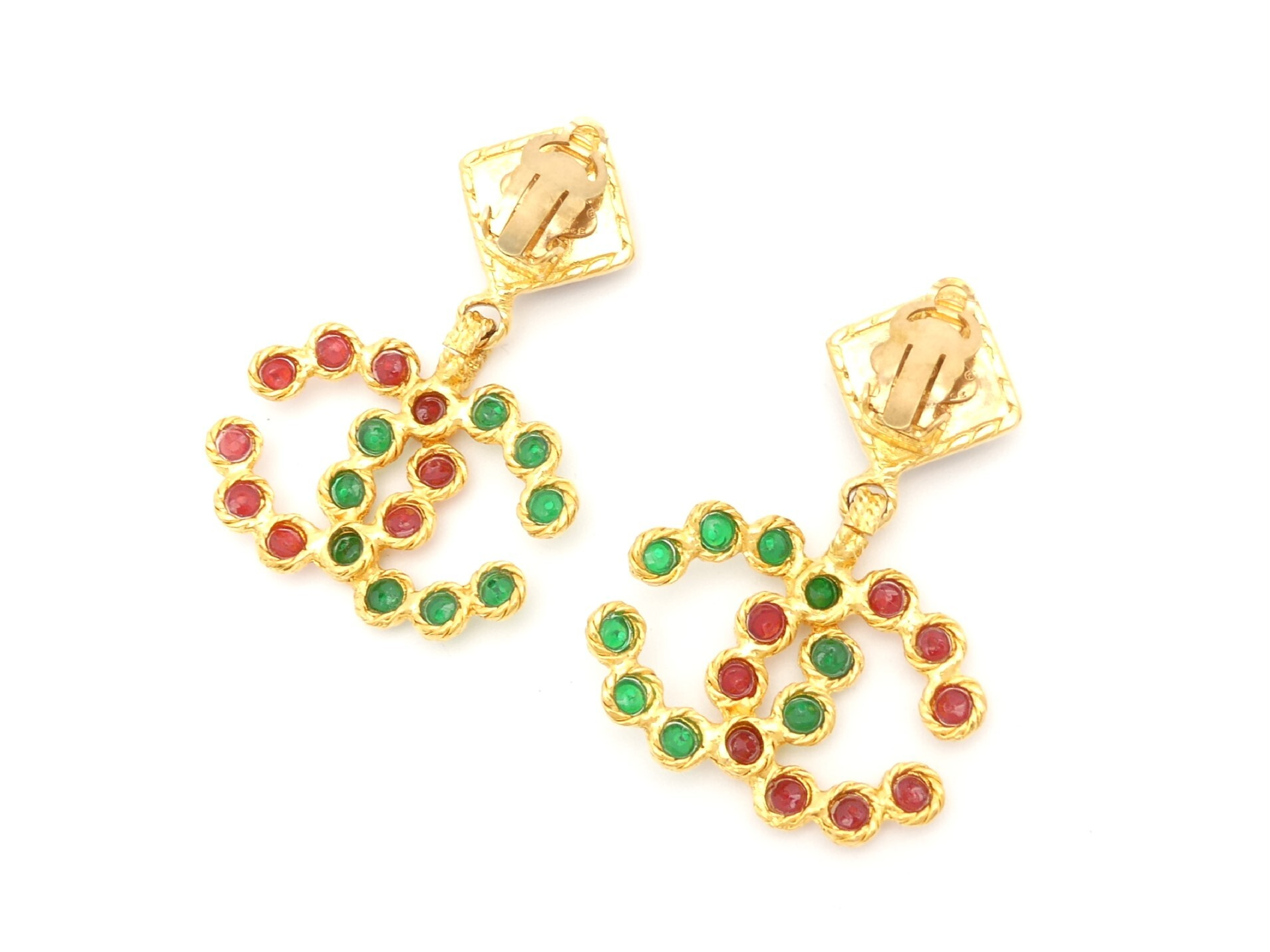 Coco Mark Gold Swing Earrings — view 3