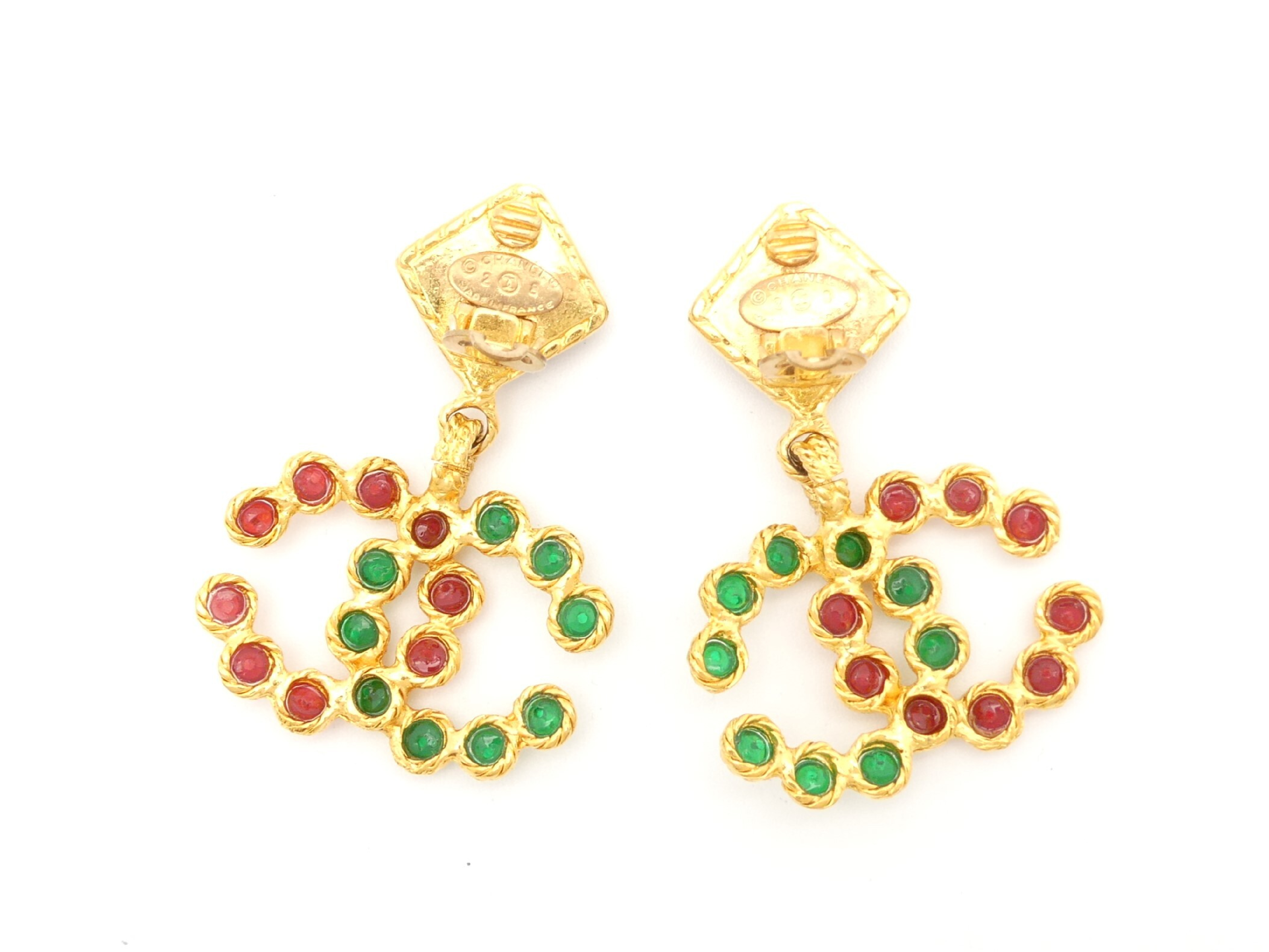 Coco Mark Gold Swing Earrings — view 4