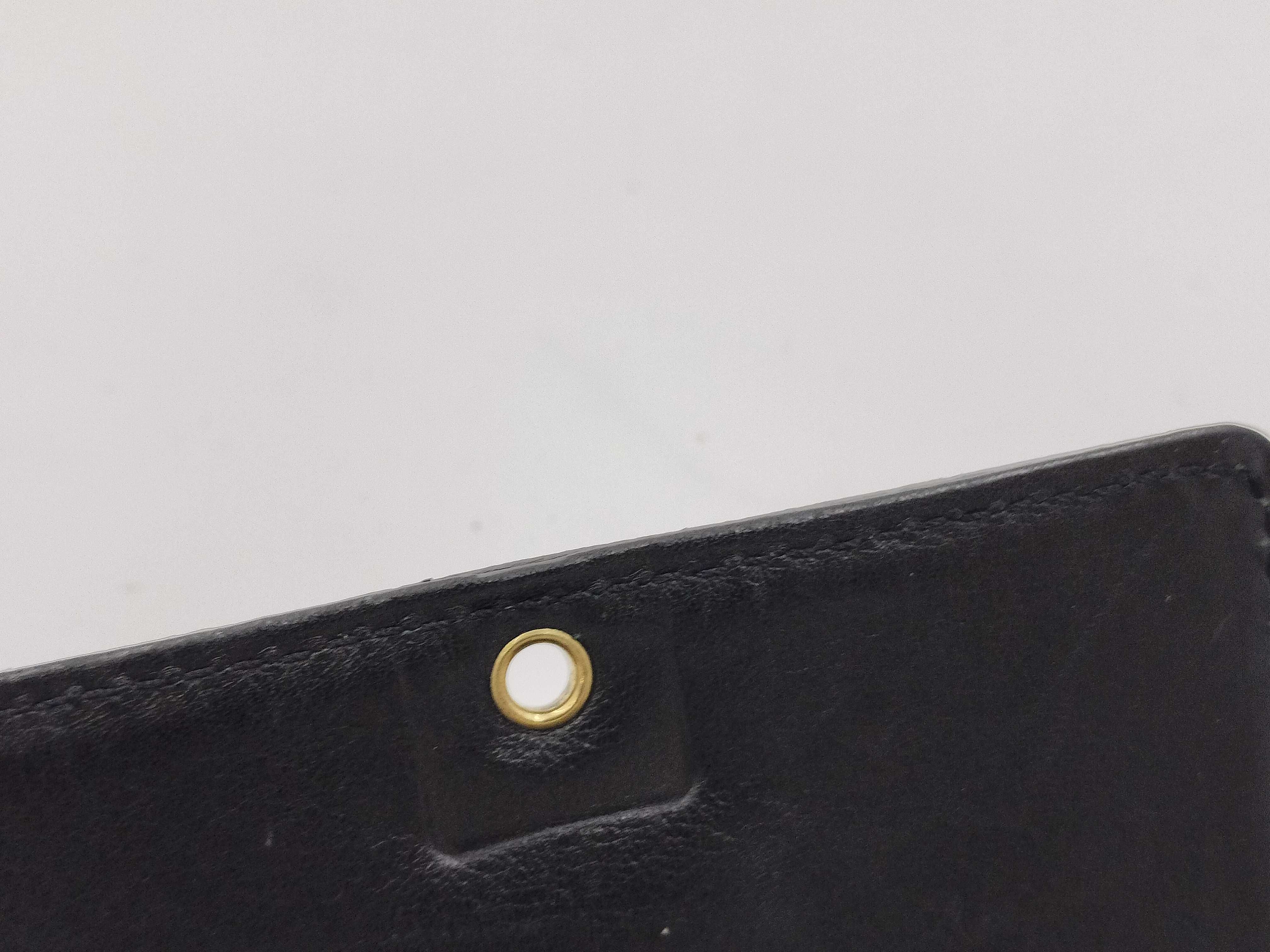 Caviar Skin Coco Gold Hardware Bi-fold Wallet — view 12